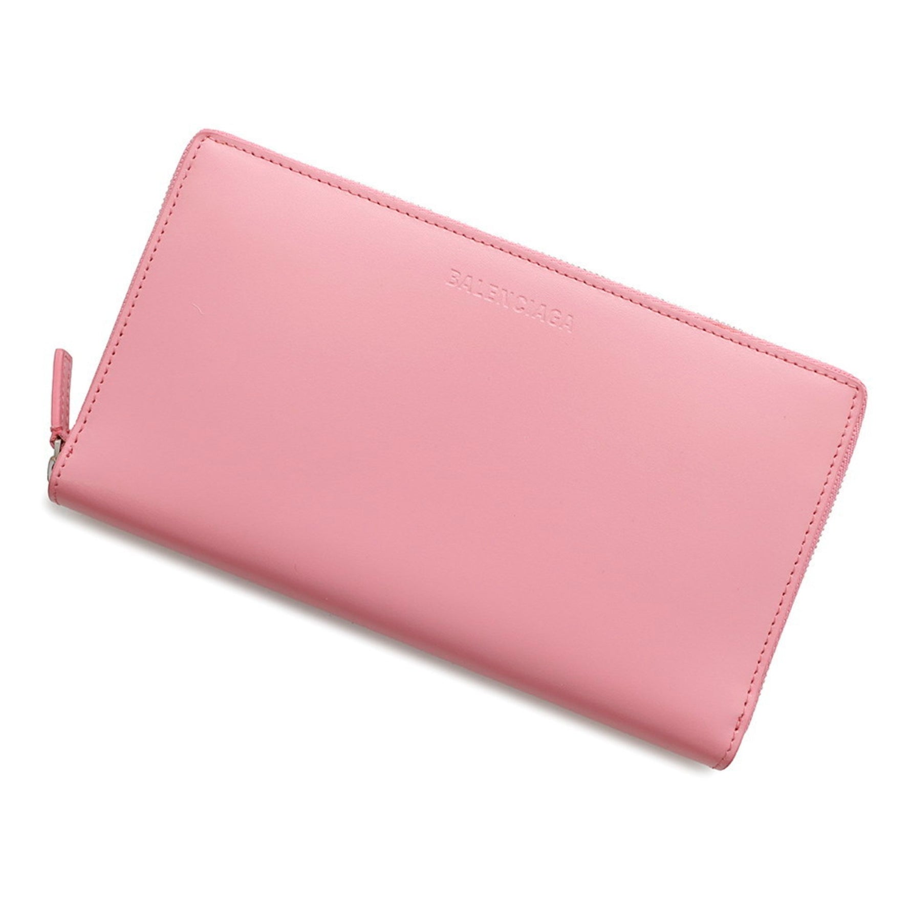 Balenciaga Long Wallet Essential Calf Leather Round