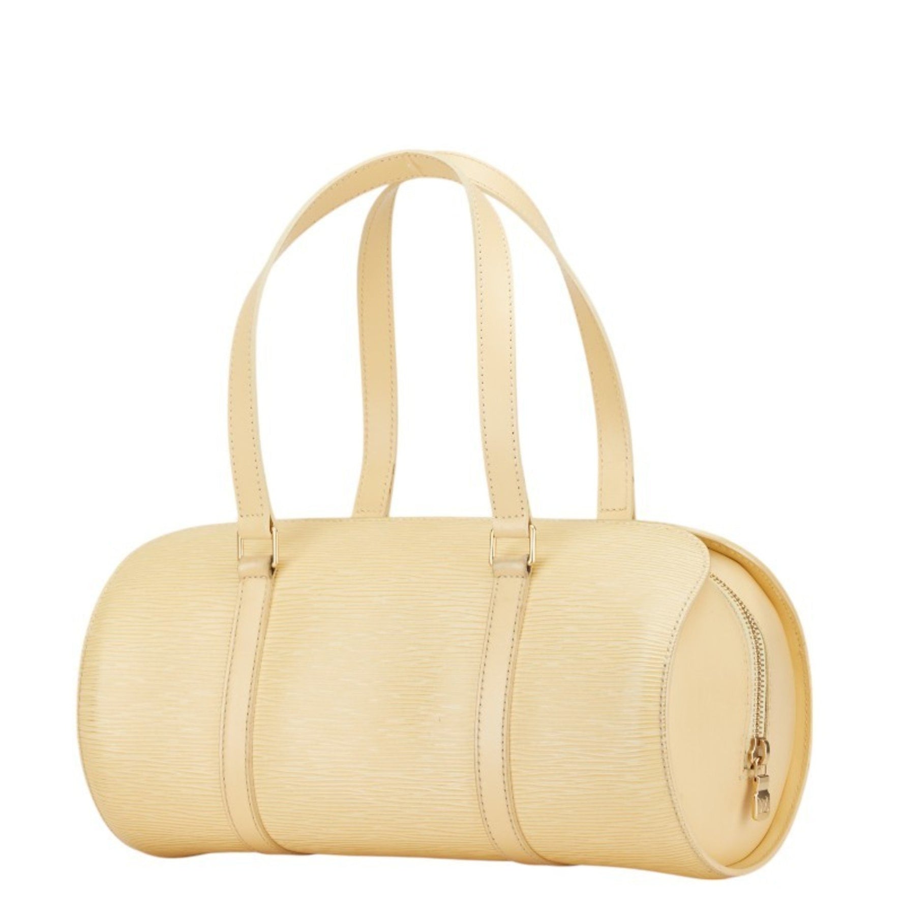 Louis Vuitton Epi Soufflot Handbag Vanilla Leather