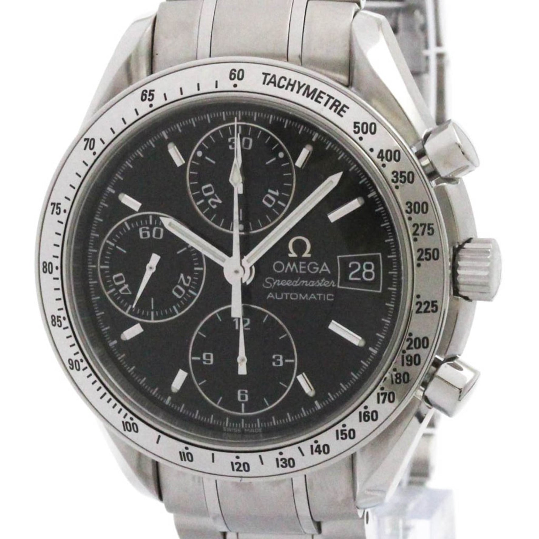 OMEGA Speedmaster Date Steel Automatic Watch 3513.50 Polished