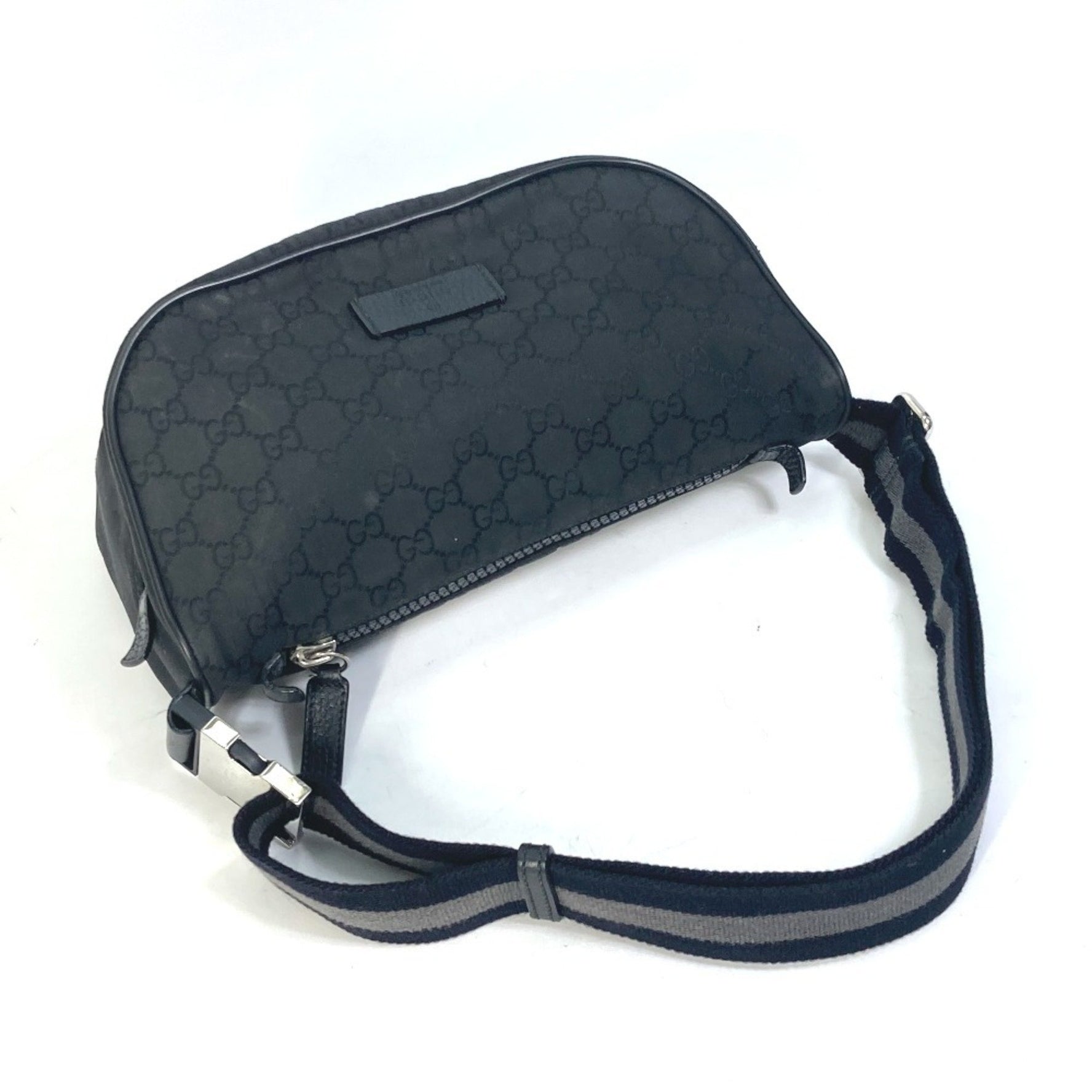 GUCCI GG Belt Bag, Body Waist Pouch, Crossbody Nylon, Men's
