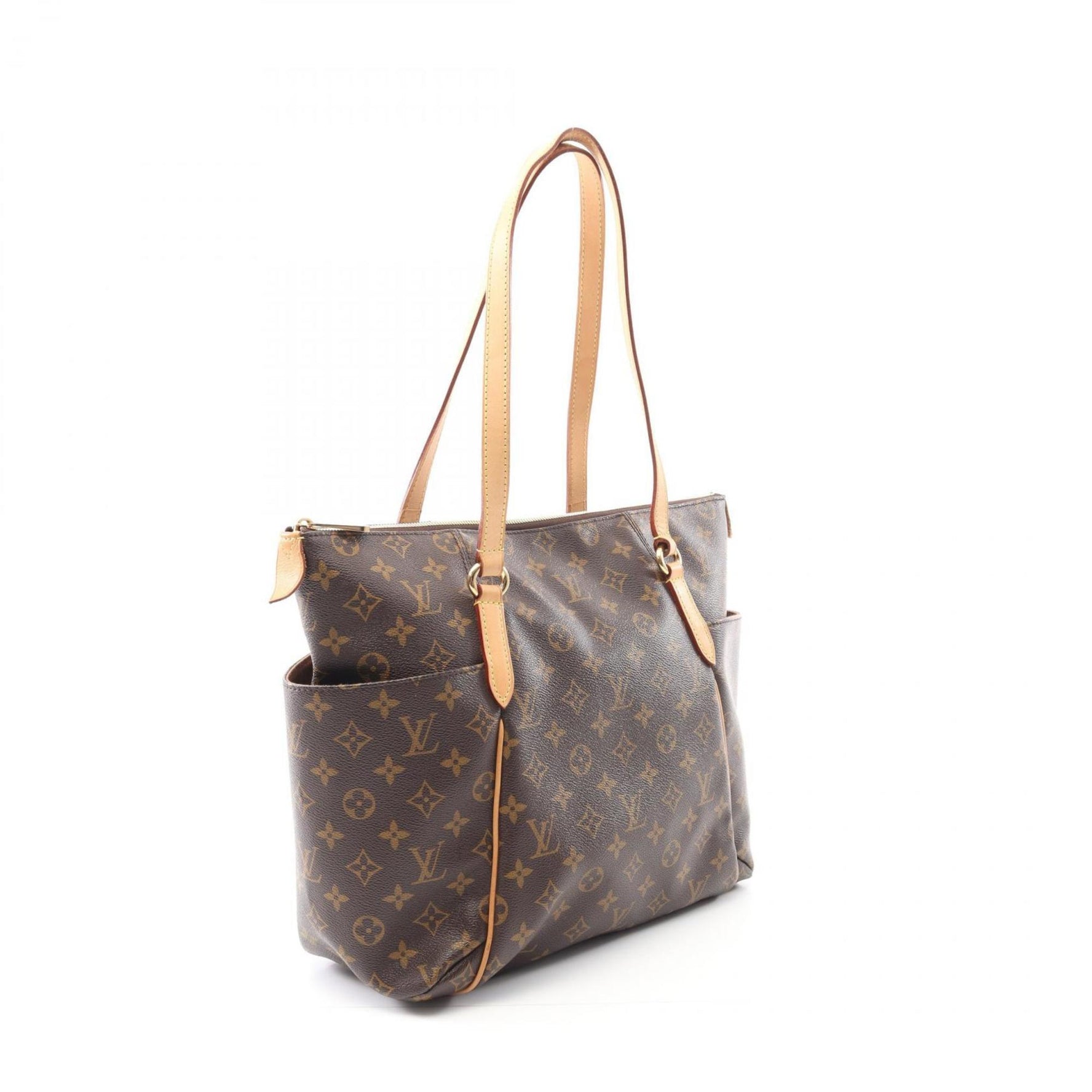 Louis Vuitton Totally MM Tote Bag, Coated Canvas and Leather, Monogram, Brown