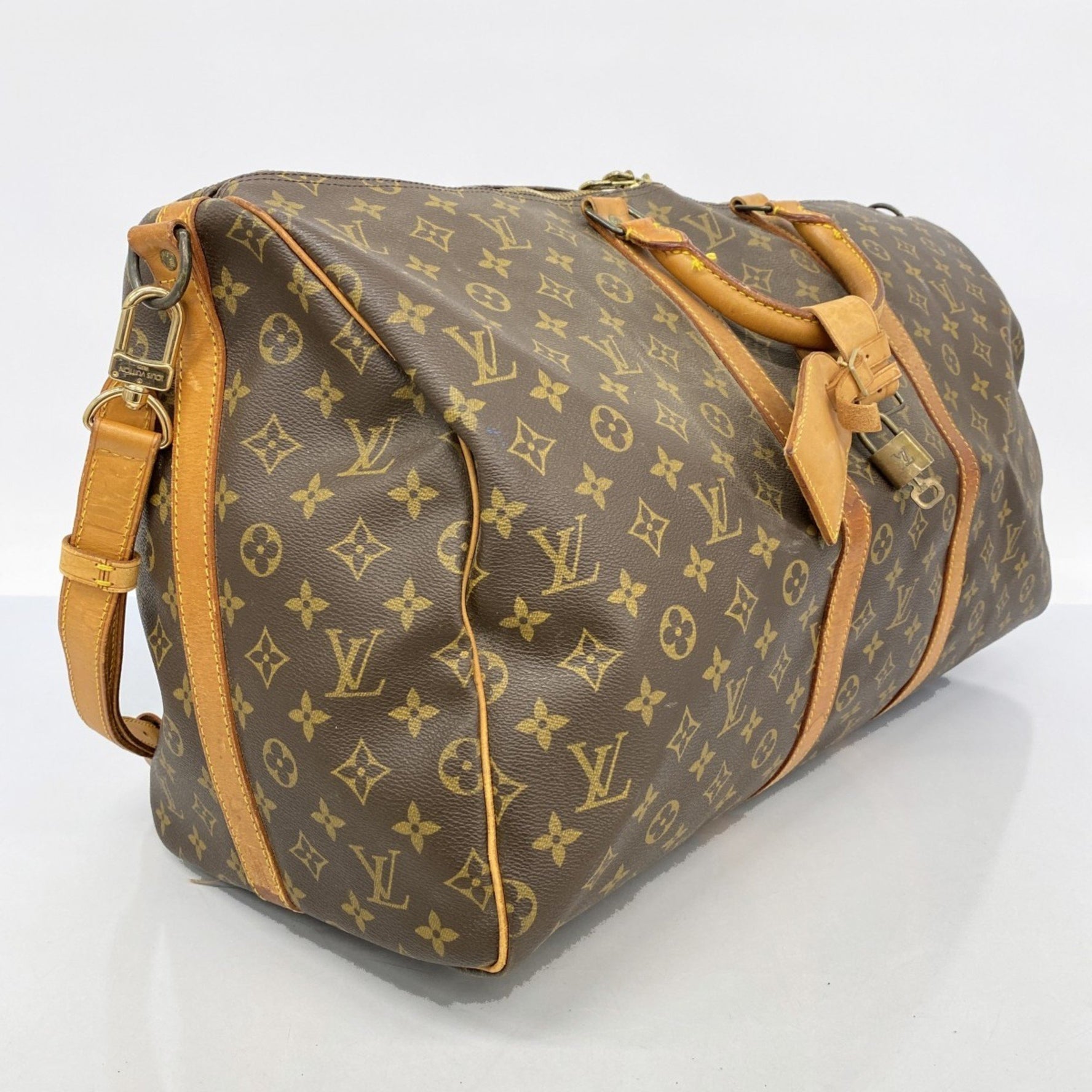 Louis Vuitton Monogram Keepall Bandouliere 55 Boston Bag Men's and