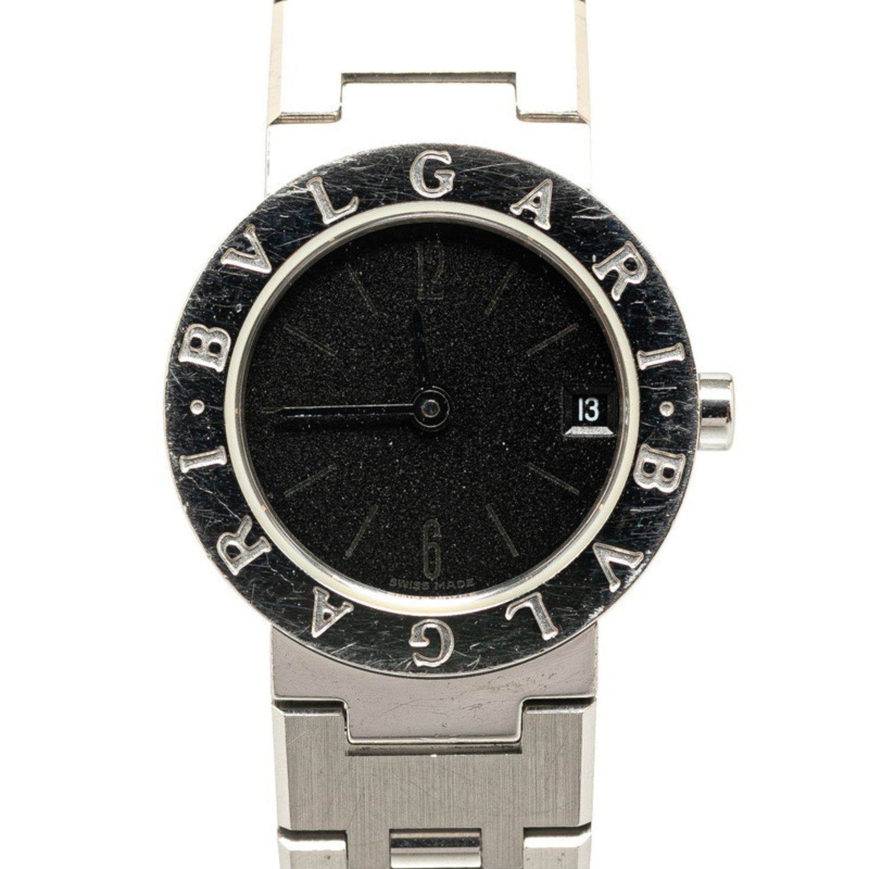 BVLGARI Watch Quartz Black Dial Stainless Steel