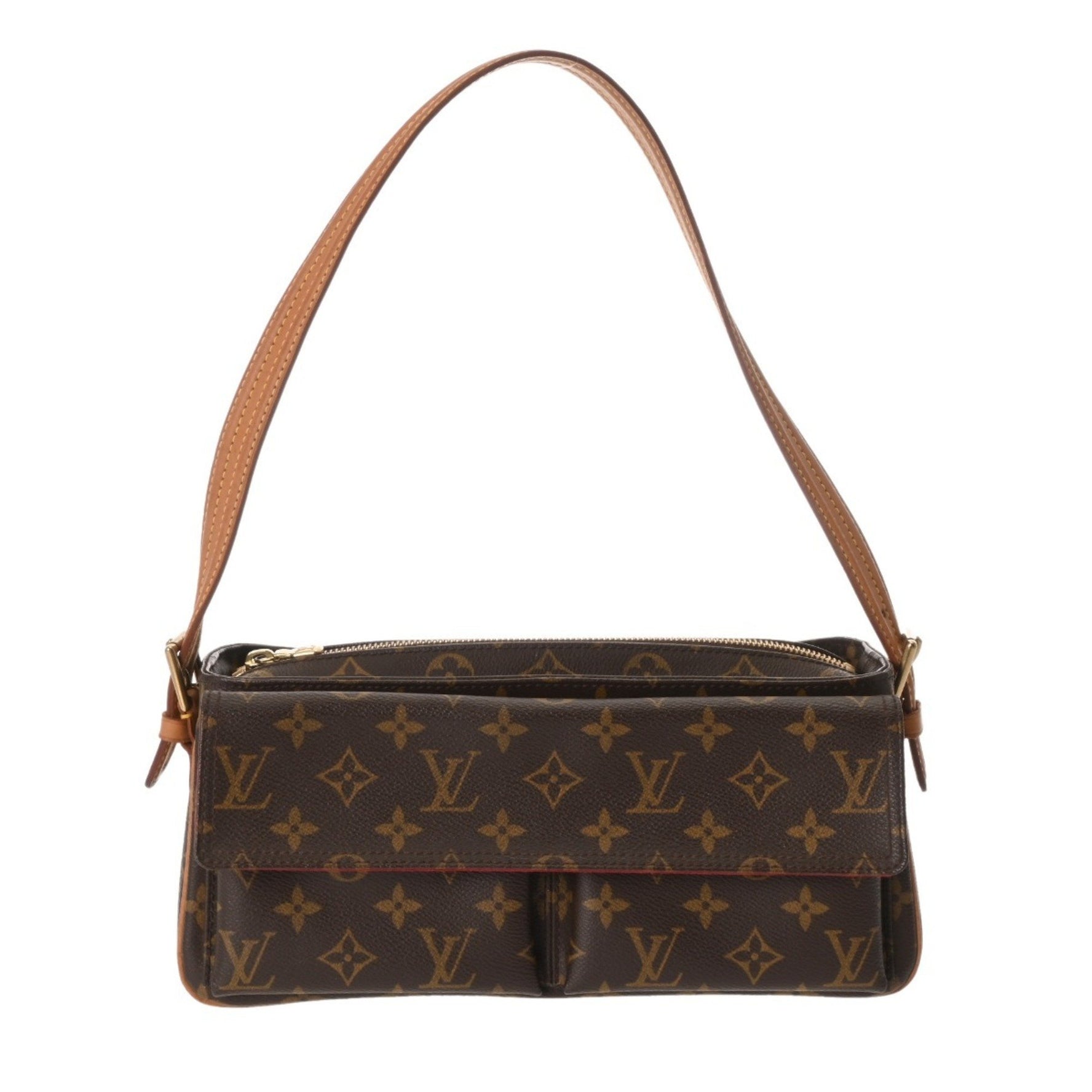 LOUIS VUITTON Monogram Viva Cite MM Canvas Shoulder Bag