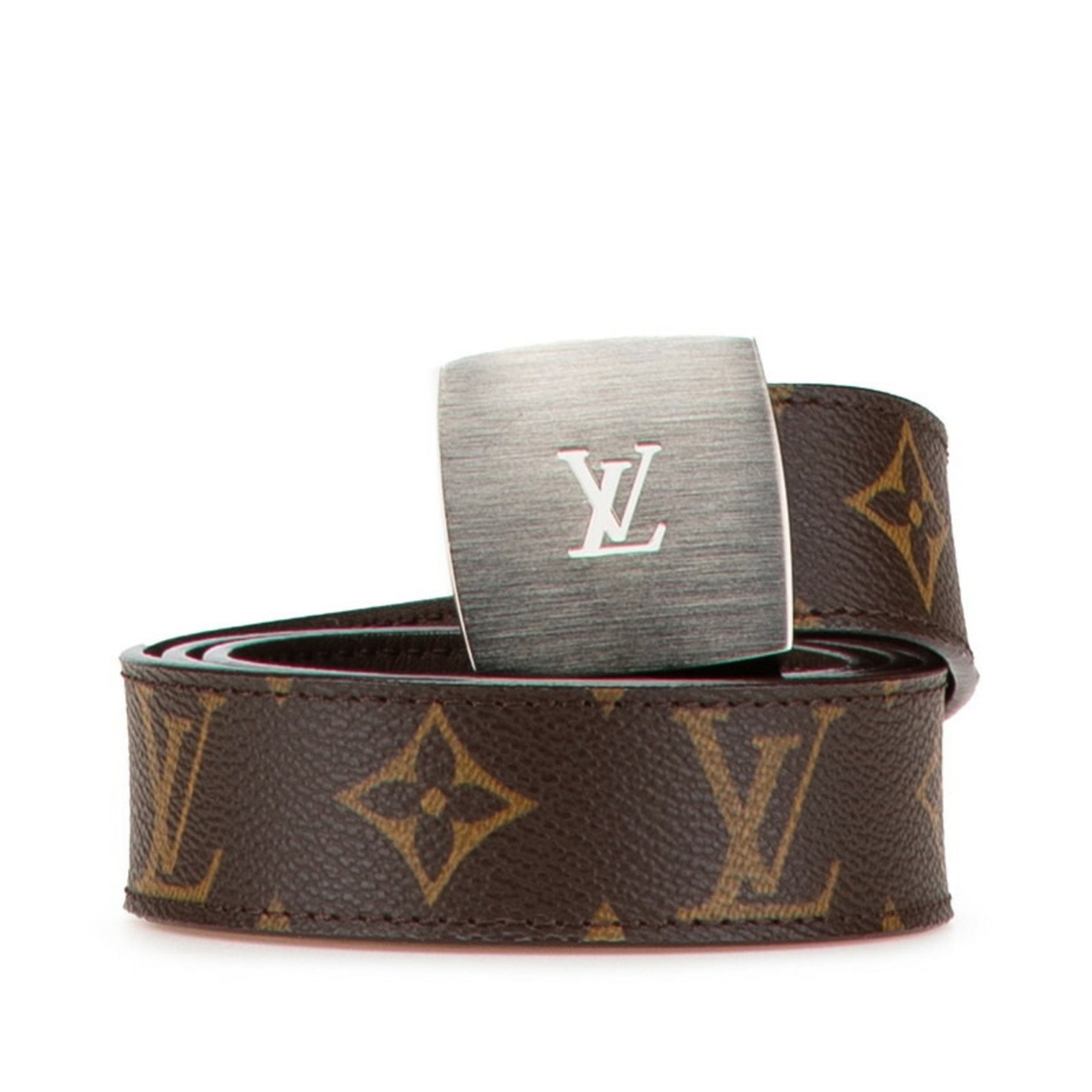 Louis Vuitton Monogram Santur LV Cut Belt Size: 80/32 PVC Leather