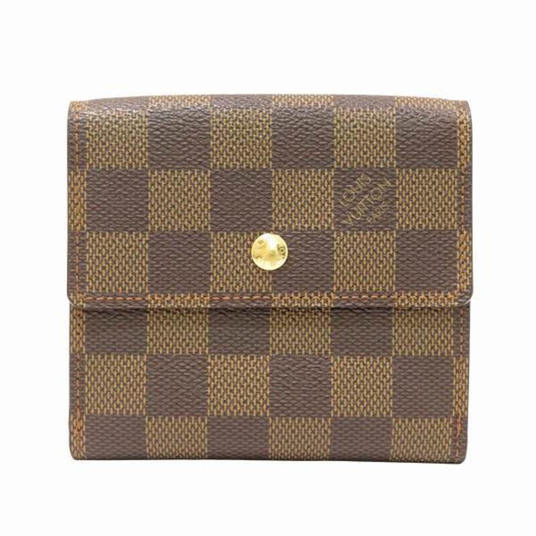Louis Vuitton Damier Portemonnay Bi-E Carte Credit Wallet Tri-fold Men's