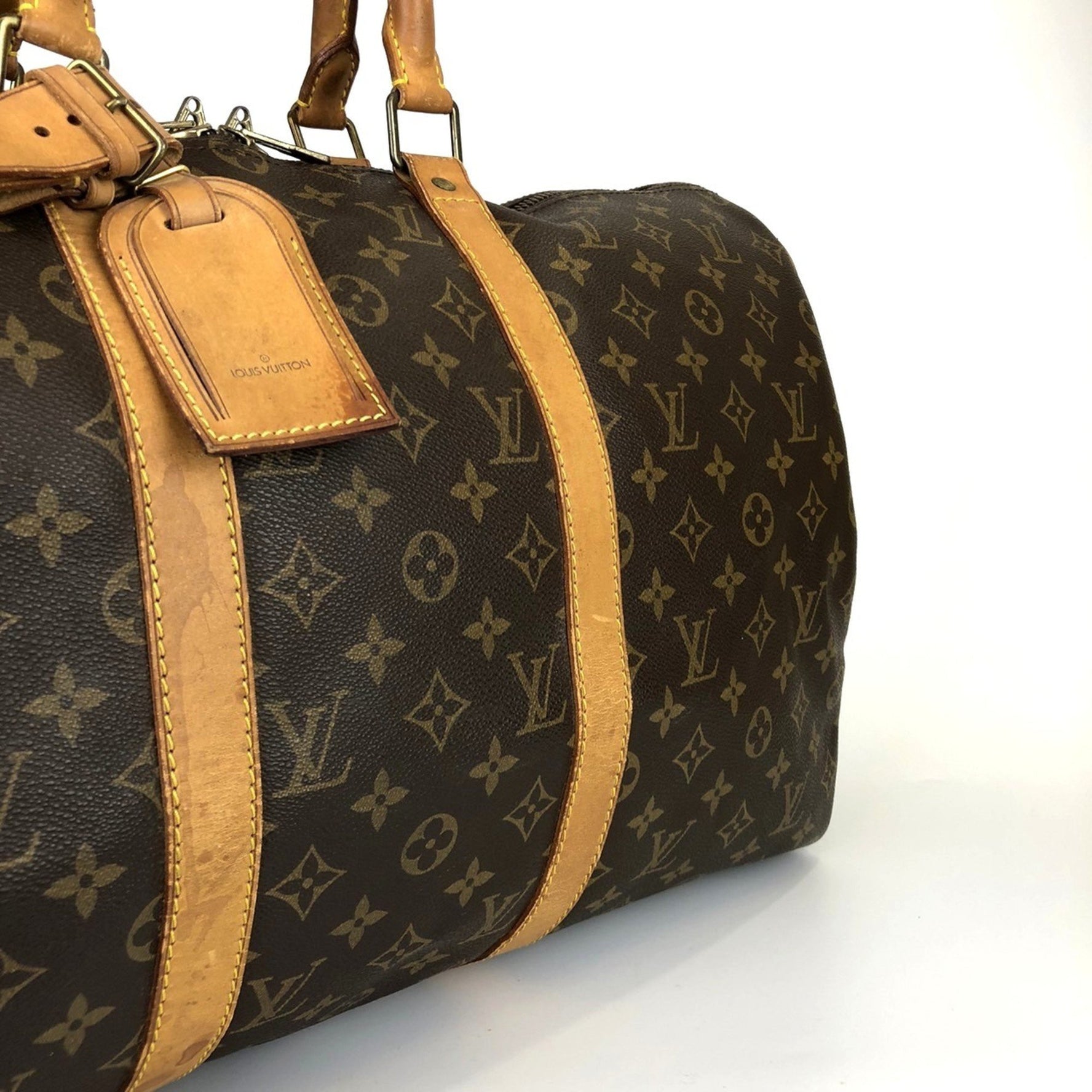 Louis Vuitton Keepall 50 Boston Bag, Monogram Canvas, Travel Bag