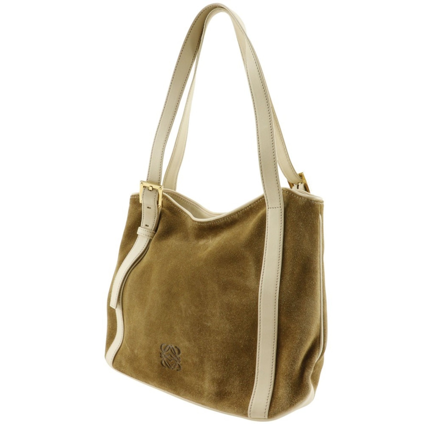 LOEWE Anagram Shoulder Bag Suede