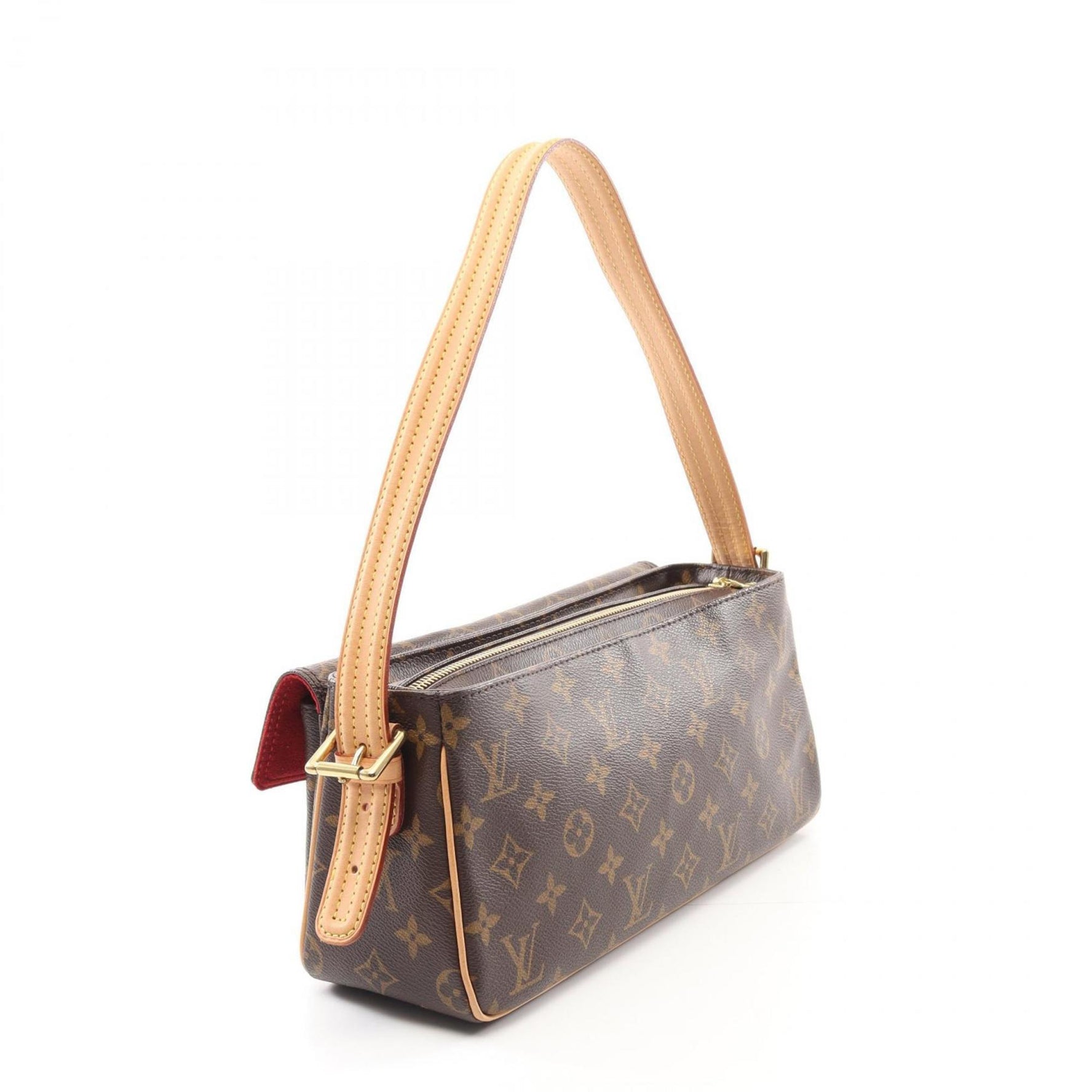 Louis Vuitton Viva Cite MM Shoulder Bag in Coated Canvas and Leather with Monogram Design