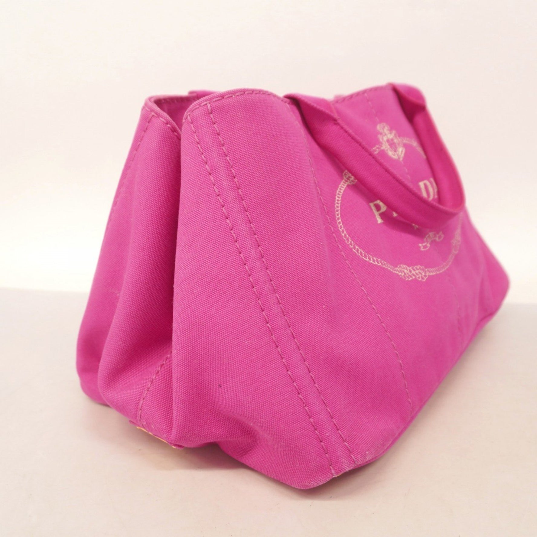 Prada Canapa Canvas Tote Bag, Pink, Women's