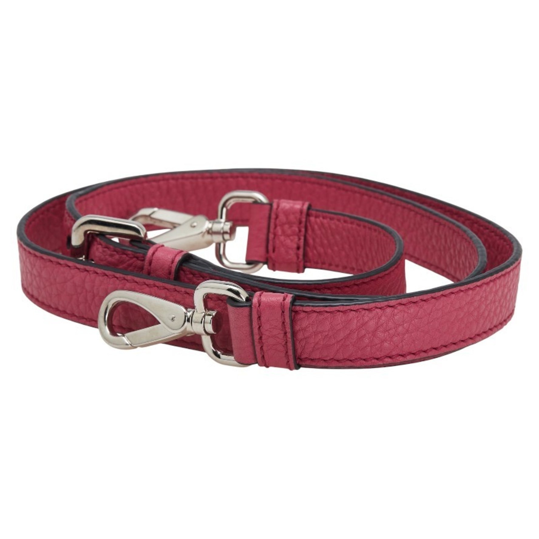 Prada Shoulder Strap with Name Tag, Clochet, Key, and Padlock Set, Leather