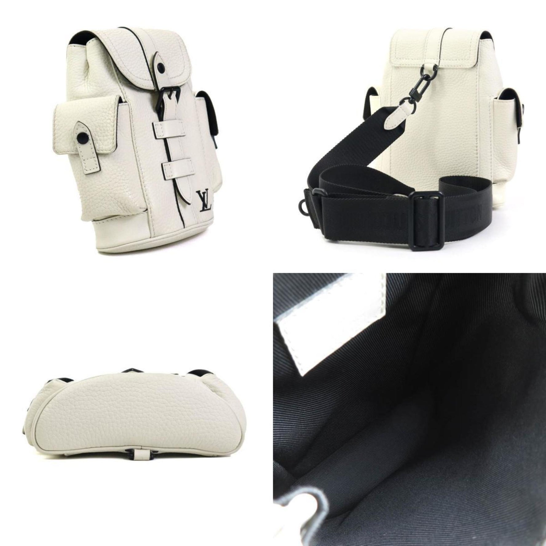 Louis Vuitton Christopher XS Body Bag Leather Off-White Black