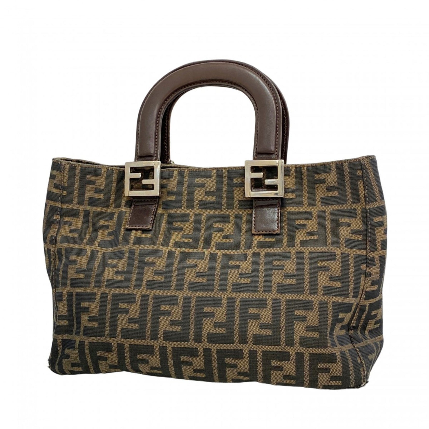 Fendi Zucca nylon canvas handbag in