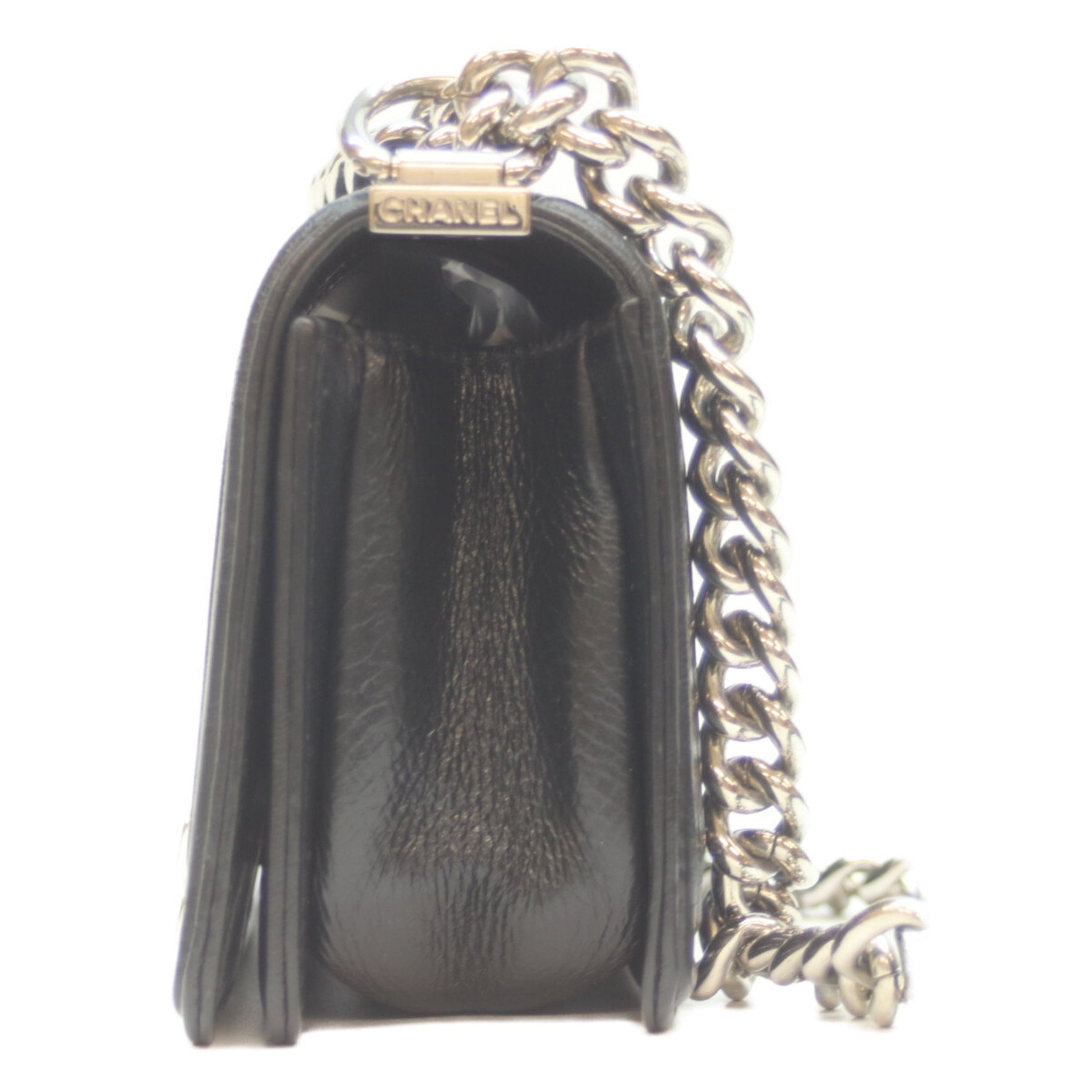 CHANEL No. 25 Vintage Calfskin with Silver Hardware, Boy 20 Small Chain Shoulder Bag