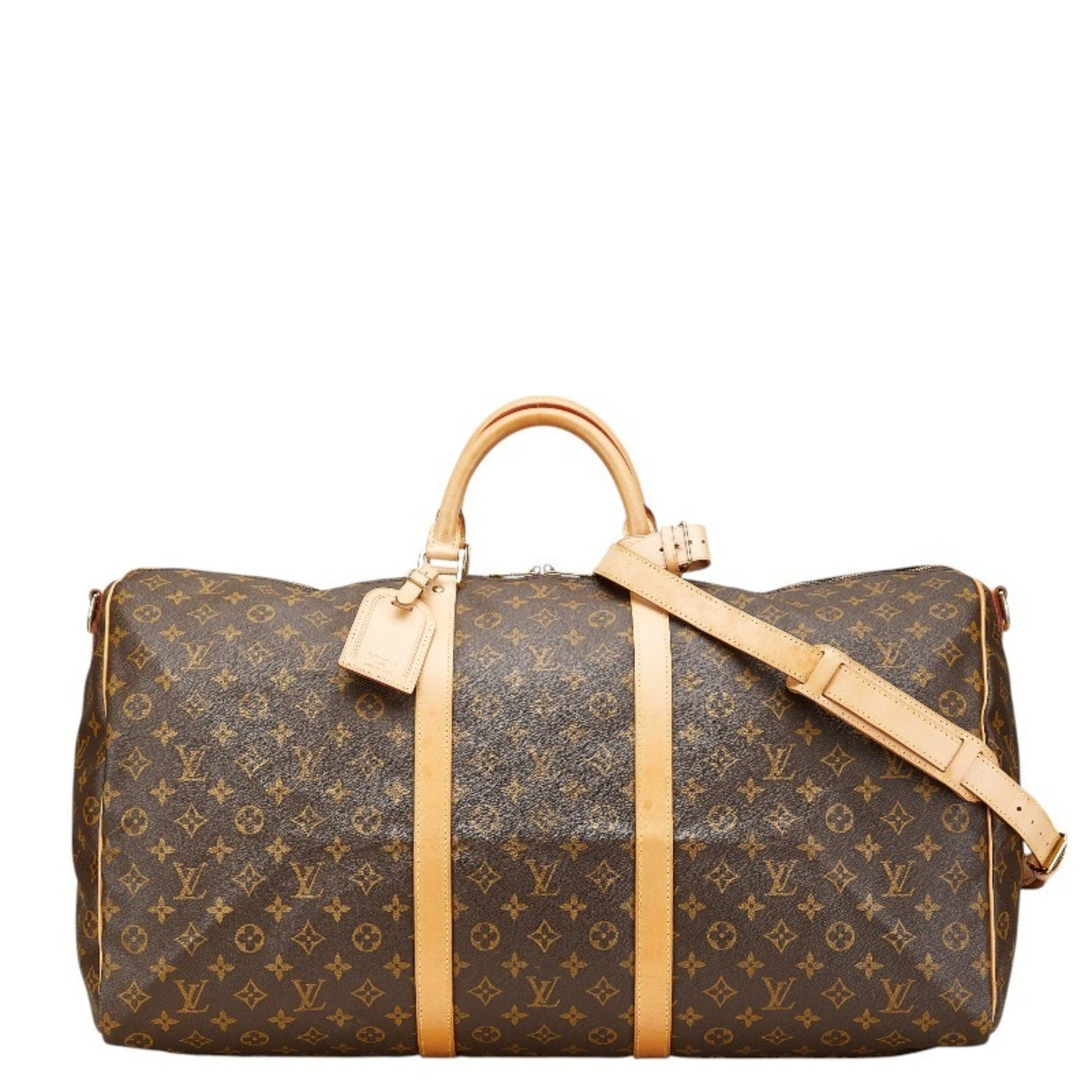 Louis Vuitton Monogram Keepall Bandouliere 60 Boston/Shoulder Bag, PVC Leather
