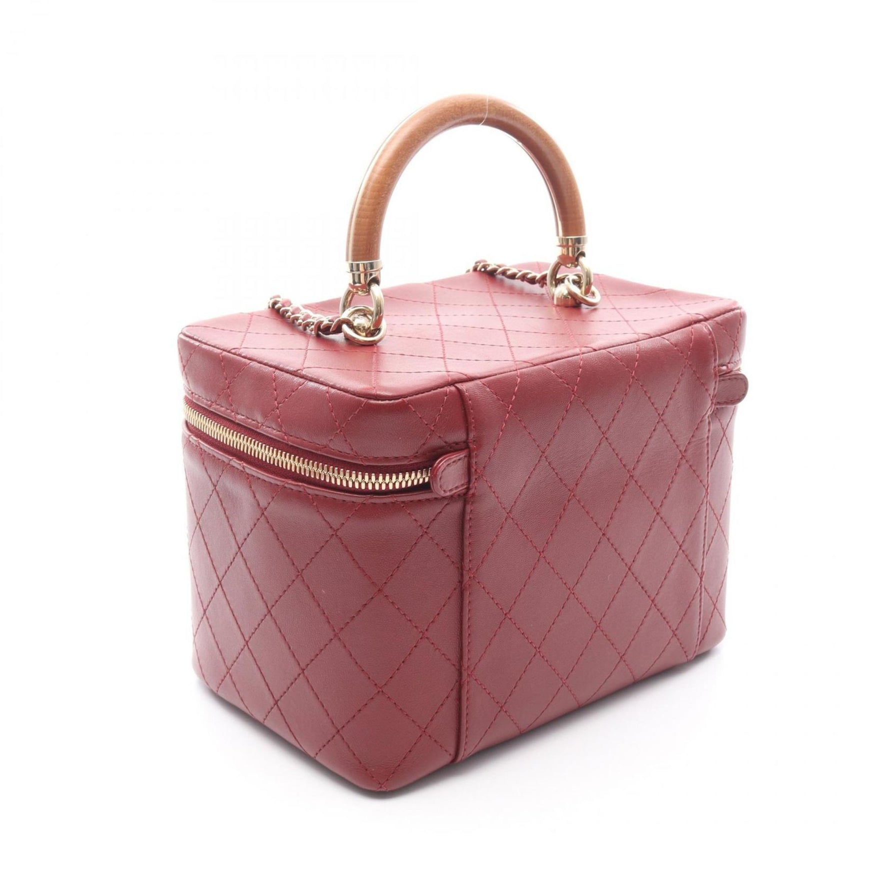 CHANEL Matelasse Vanity Bag Shoulder Lambskin