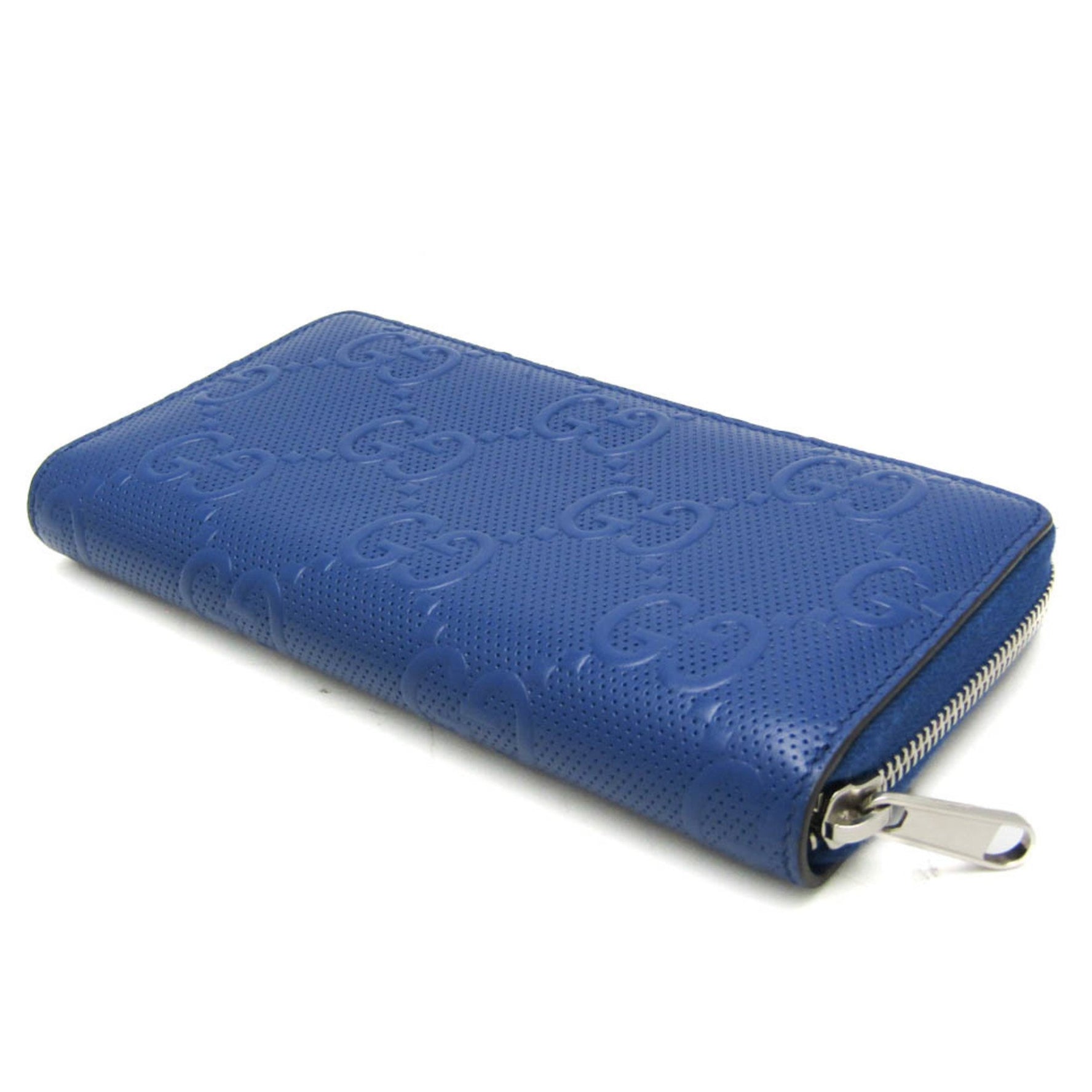 Gucci GG Embossed Men,Women Leather Long Wallet (bi-fold)
