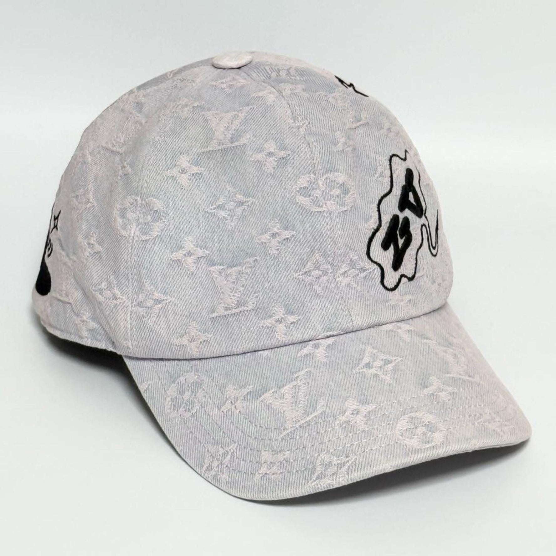 Louis Vuitton Denim Monogram Newsboy Cap