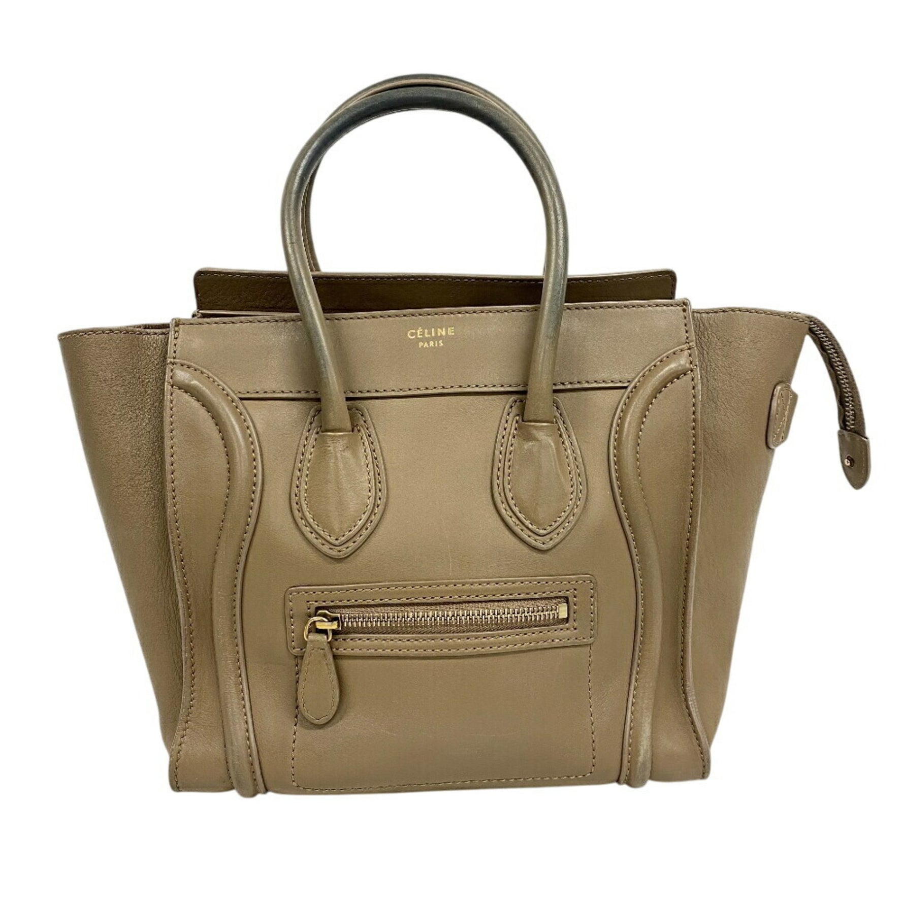 CELINE Luggage Micro Shopper Handbag Bag