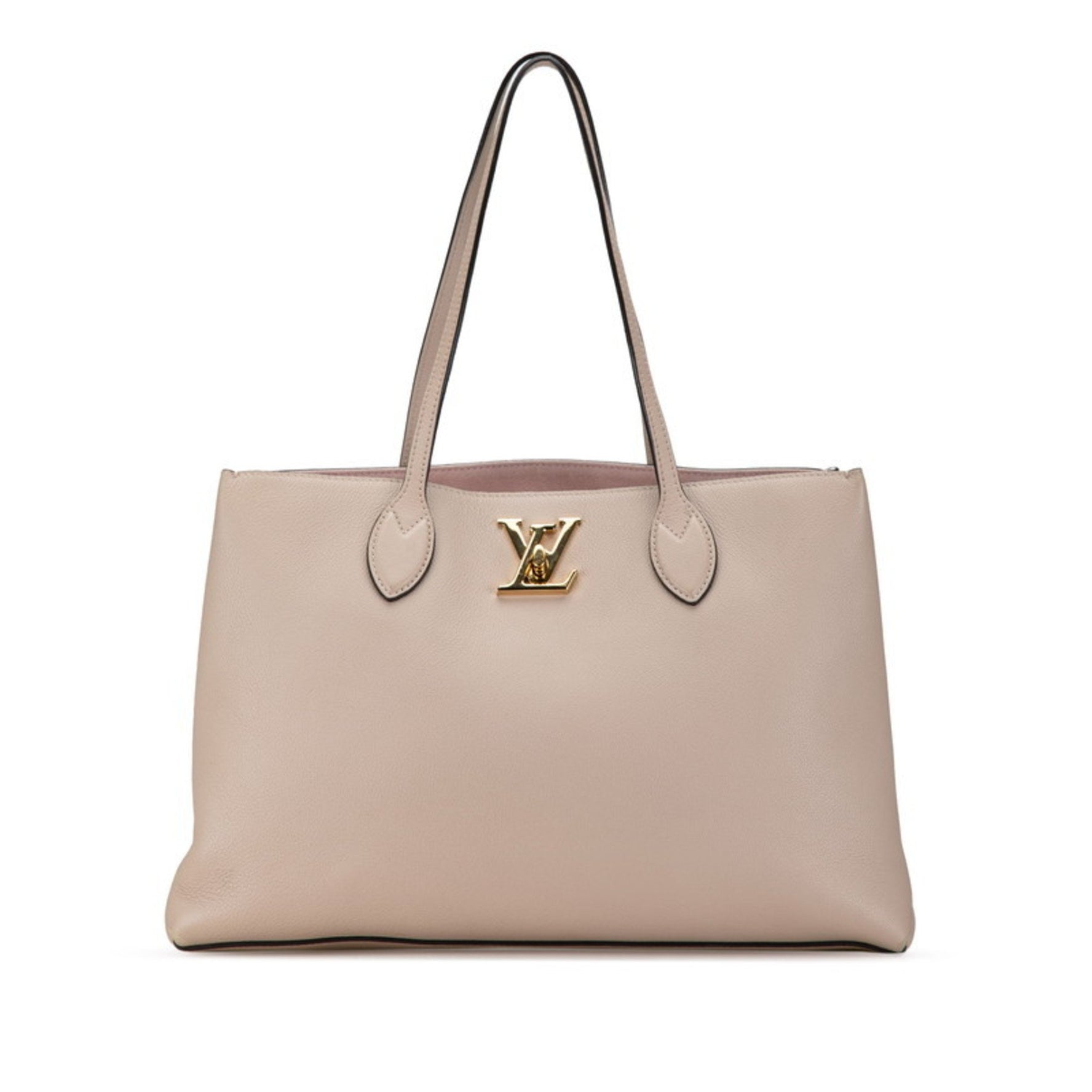 Louis Vuitton Rock Me Tote Bag Shoulder Greige Leather