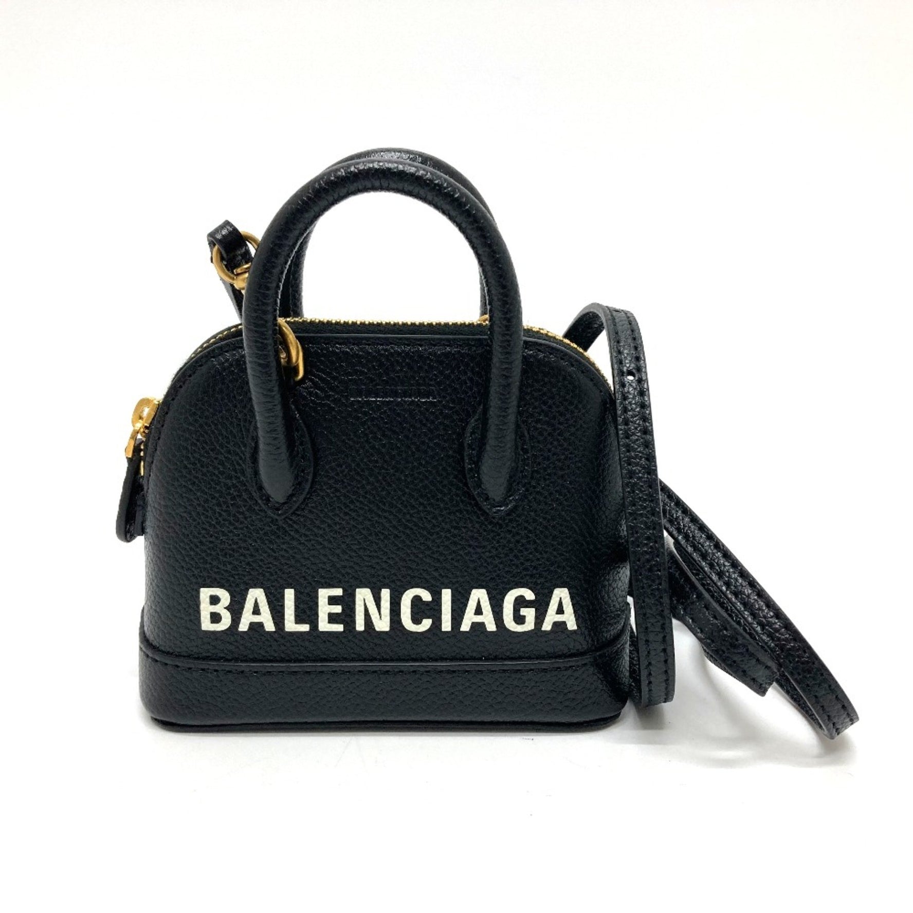 Balenciaga logo Bag Hand Bag Shoulder Bag GoldHardware