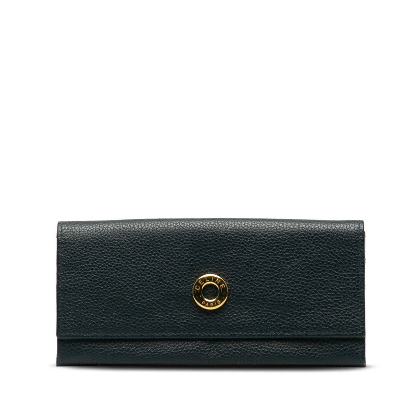CELINE Circle Long Wallet Leather