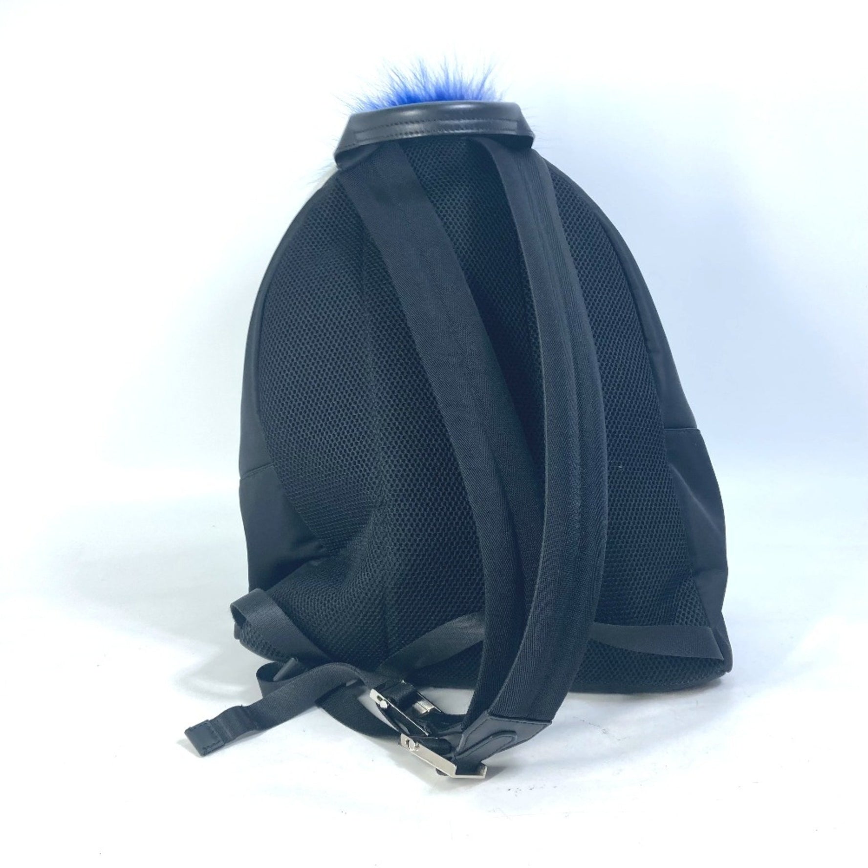 Fendi backpack bag fur studs Backpack blue