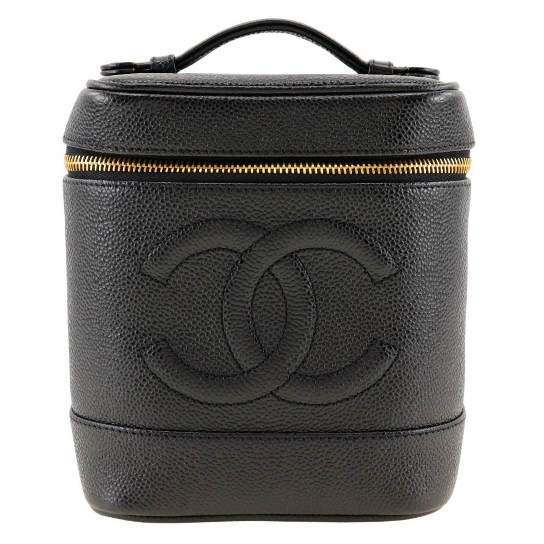 CHANEL Vanity Handbag Caviar Skin