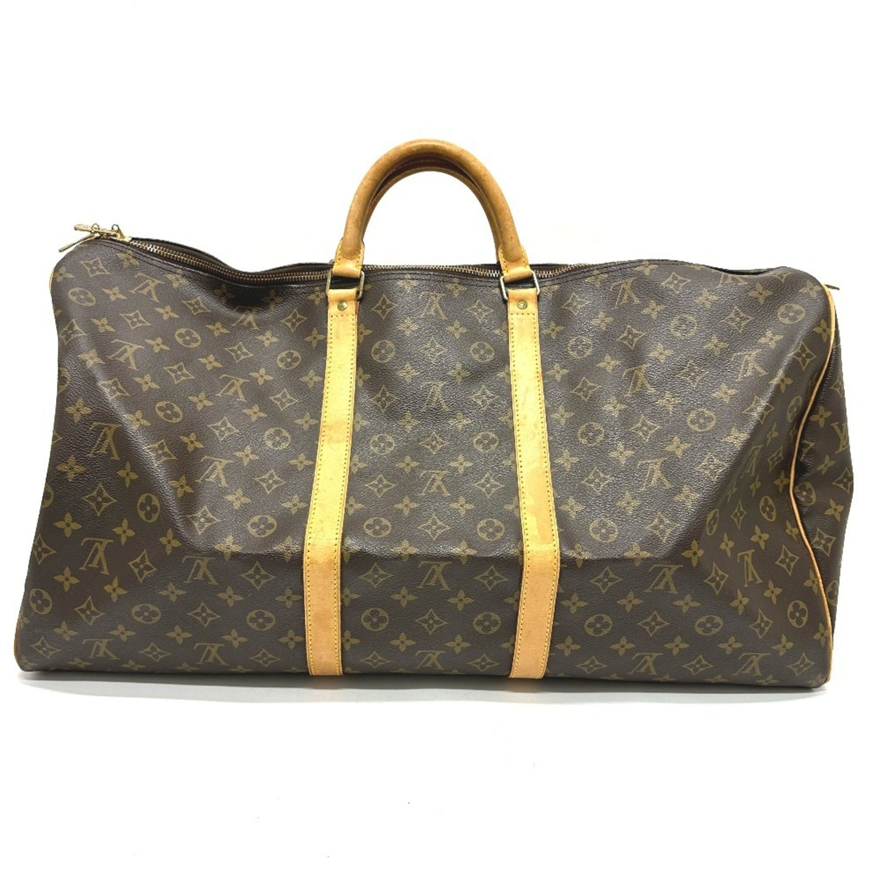 Louis Vuitton Monogram Keepall 60 Bag Travel Boston Canvas Men's
