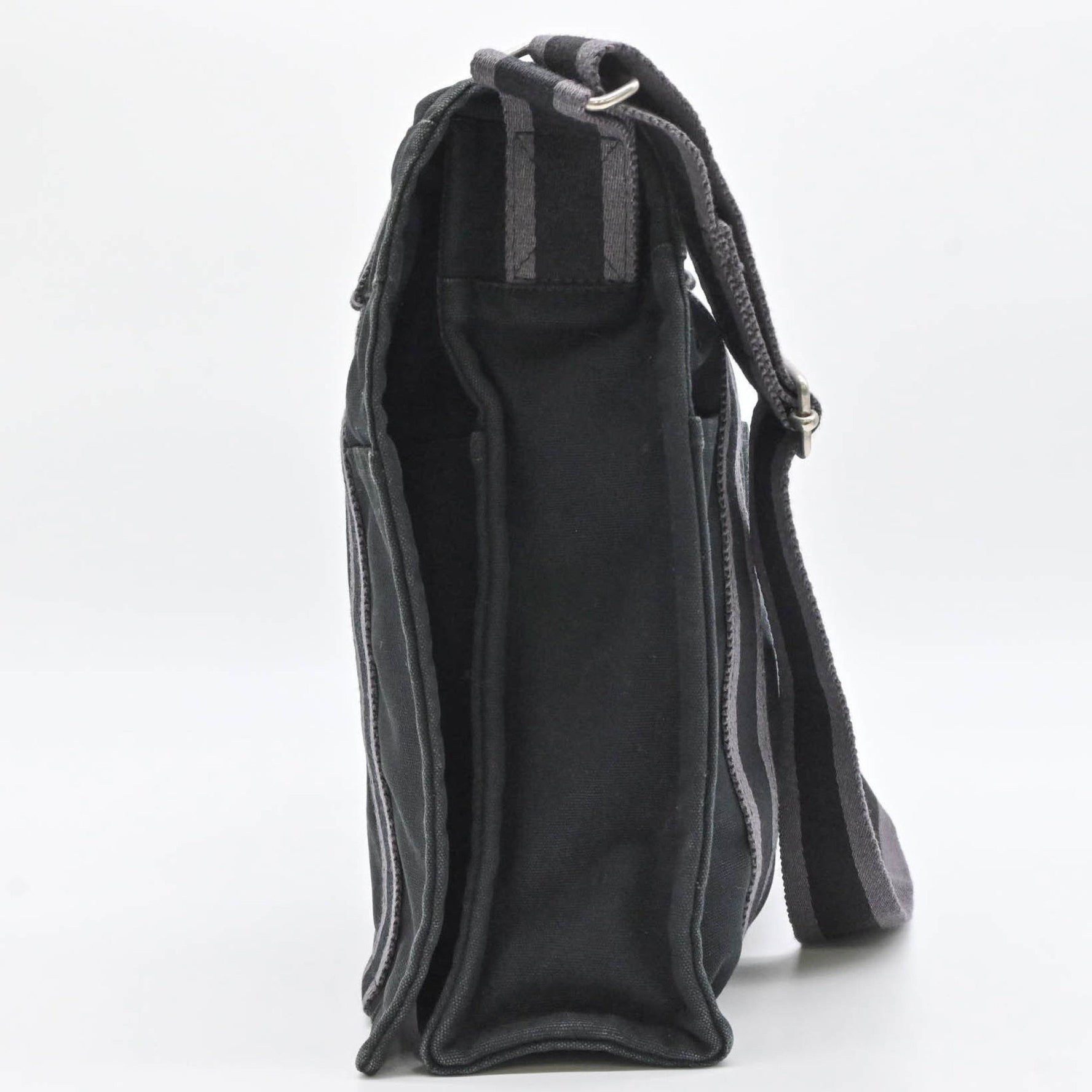 HERMES New Foultou Bassus MM Shoulder Bag Canvas