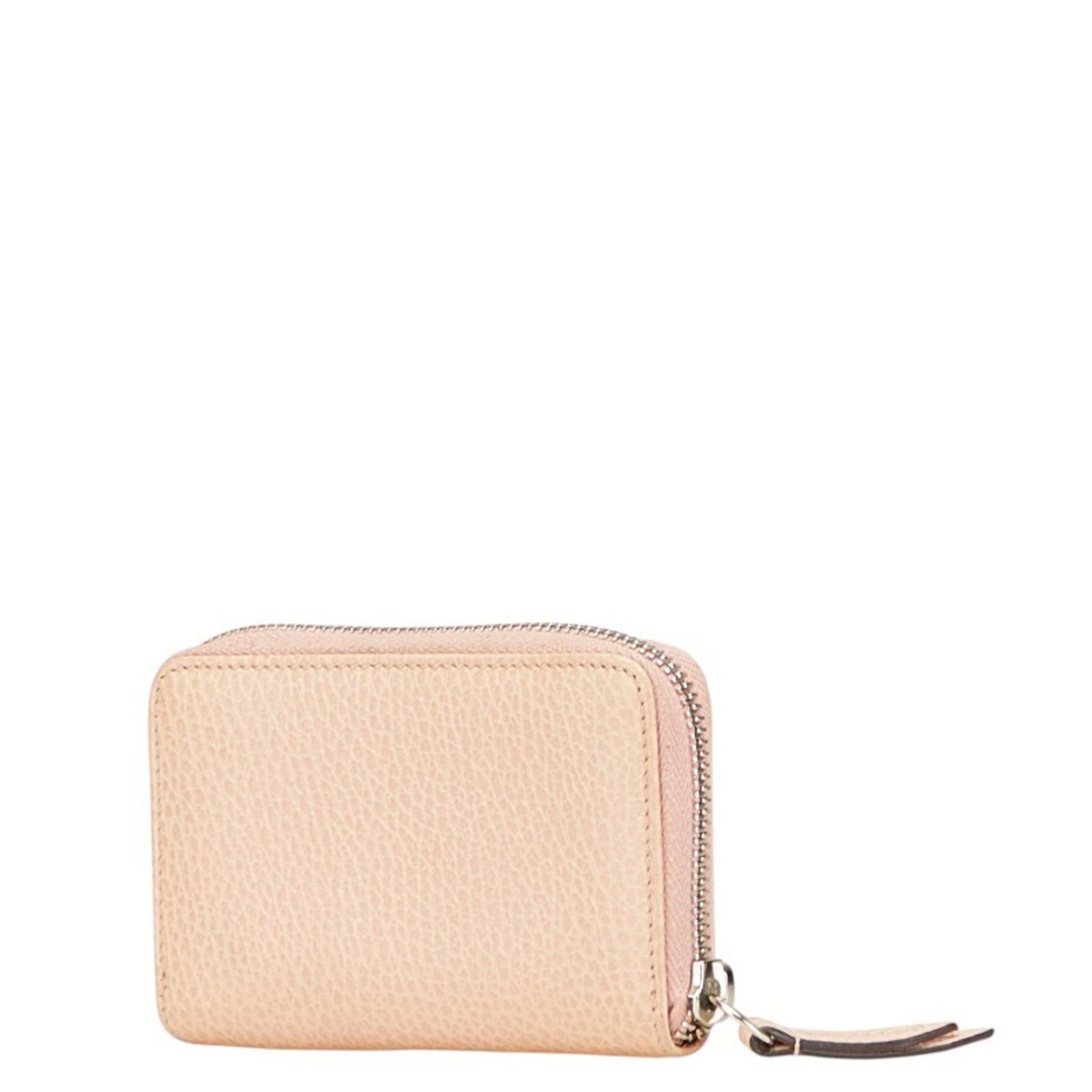 Gucci Double G Zip-Around Wallet/Coin Case Leather