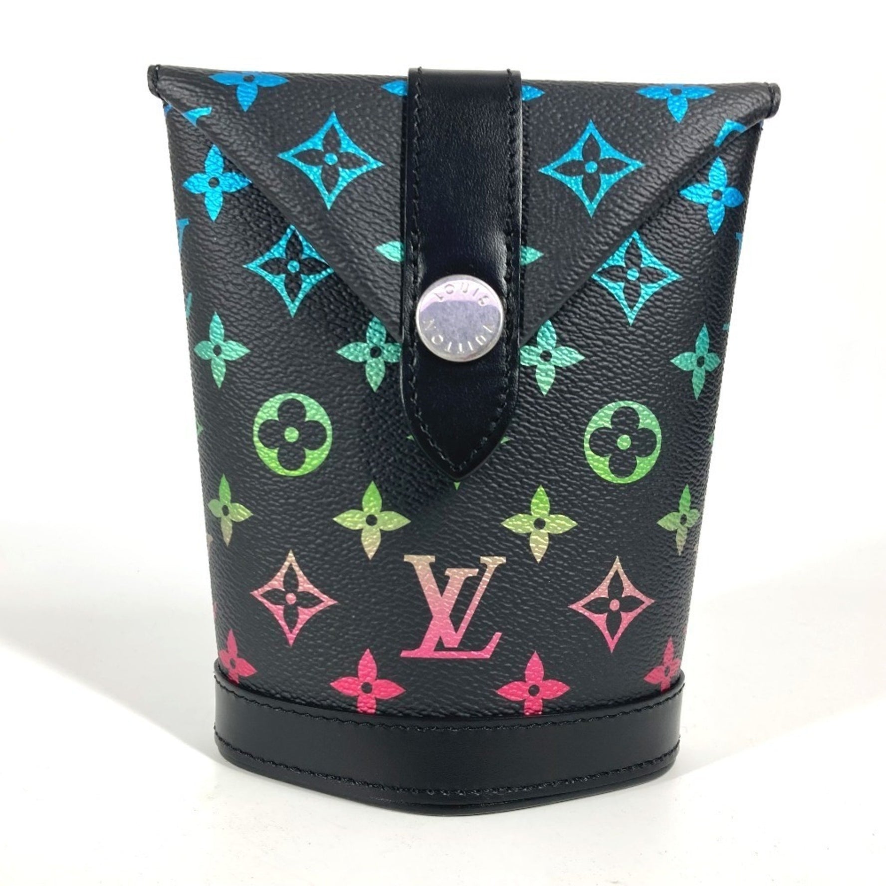 Louis Vuitton Monogram Gradient Envelope Pouch Bag Pochette Flap Spring/Summer Collection Shoulder Leather Black Like New