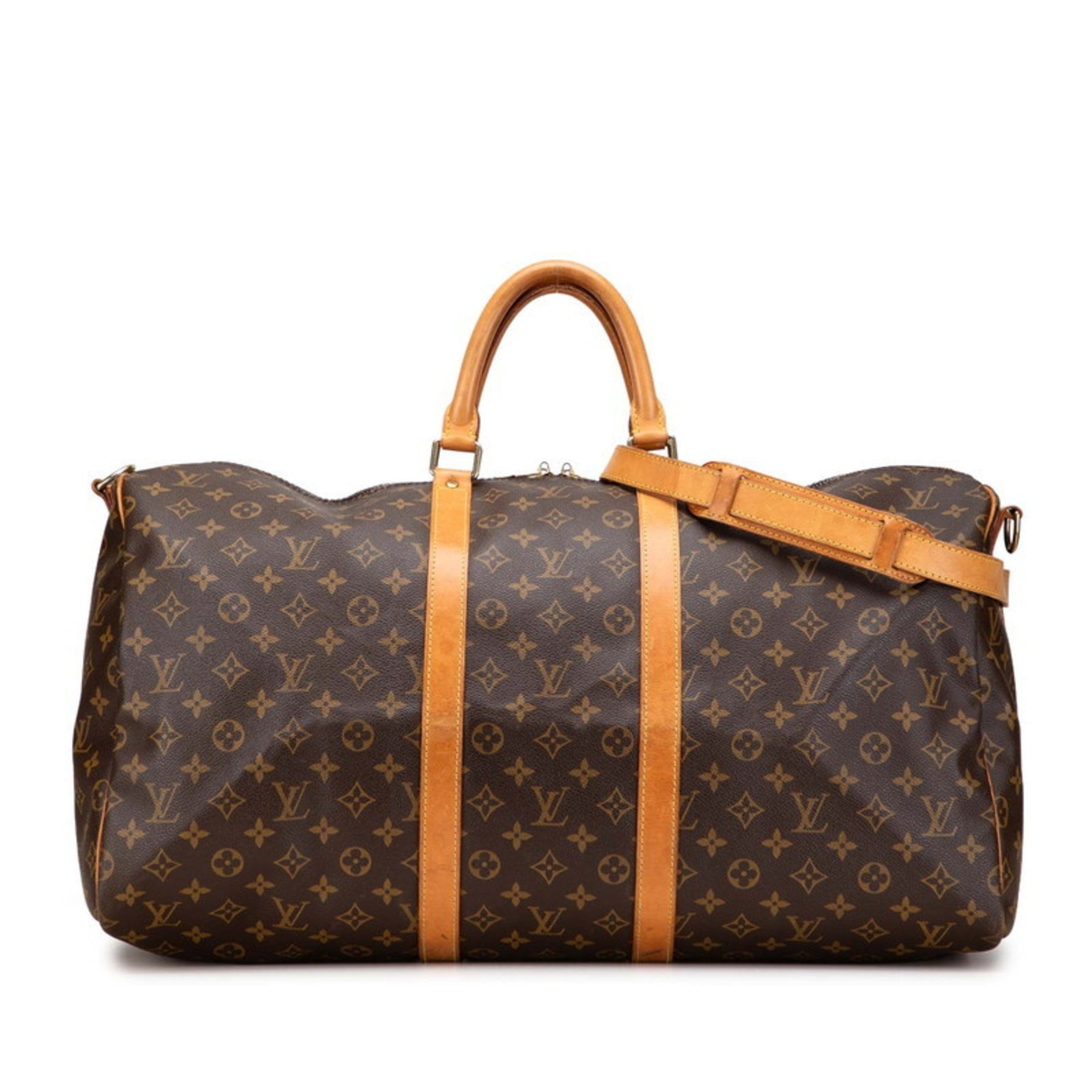 Louis Vuitton Monogram Keepall Bandouliere 55 Boston/Shoulder Bag, PVC Leather, LOUIS VUITTON