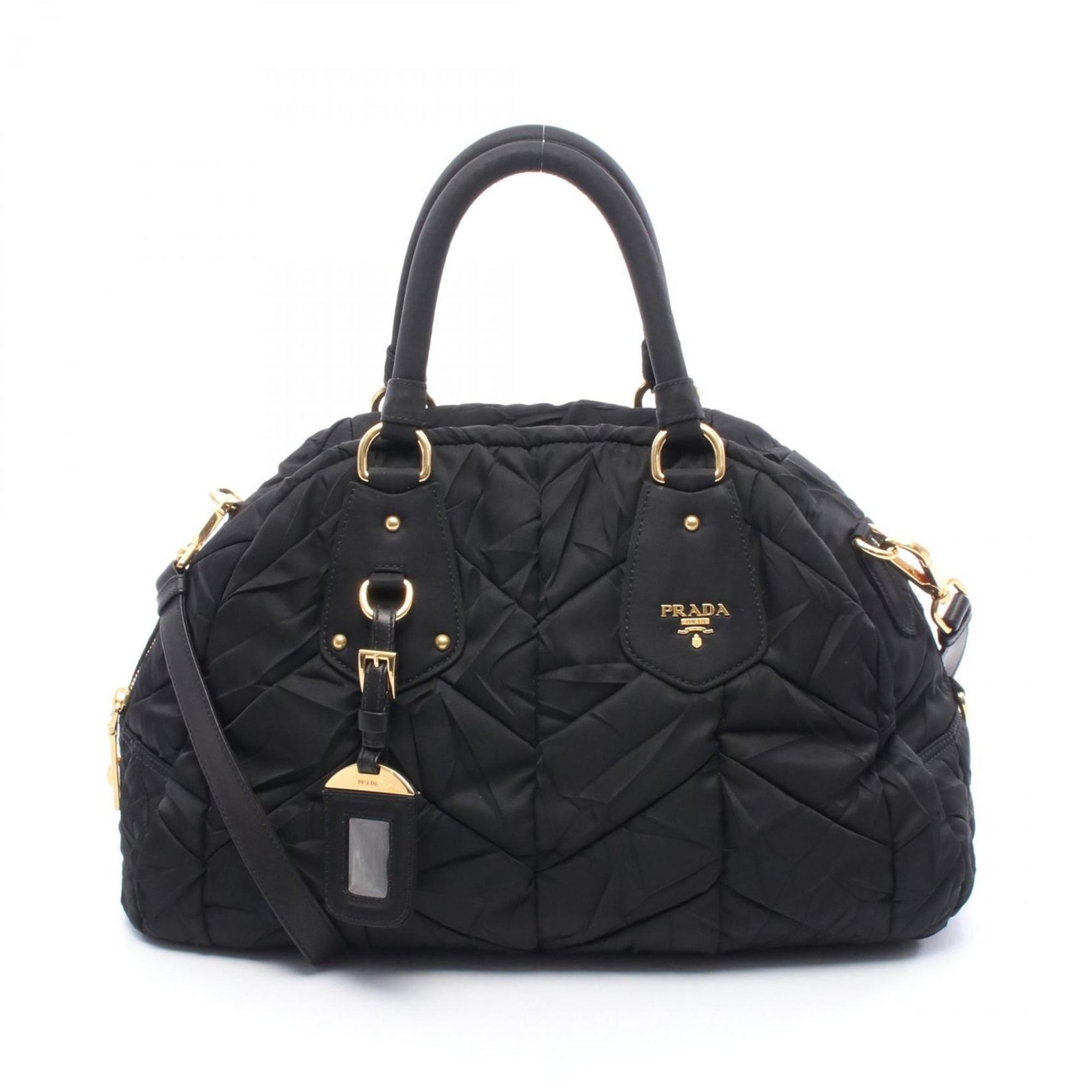 Prada TESSUTO QUILTIN Re-Nylon Padded Handbag, Nylon and Leather