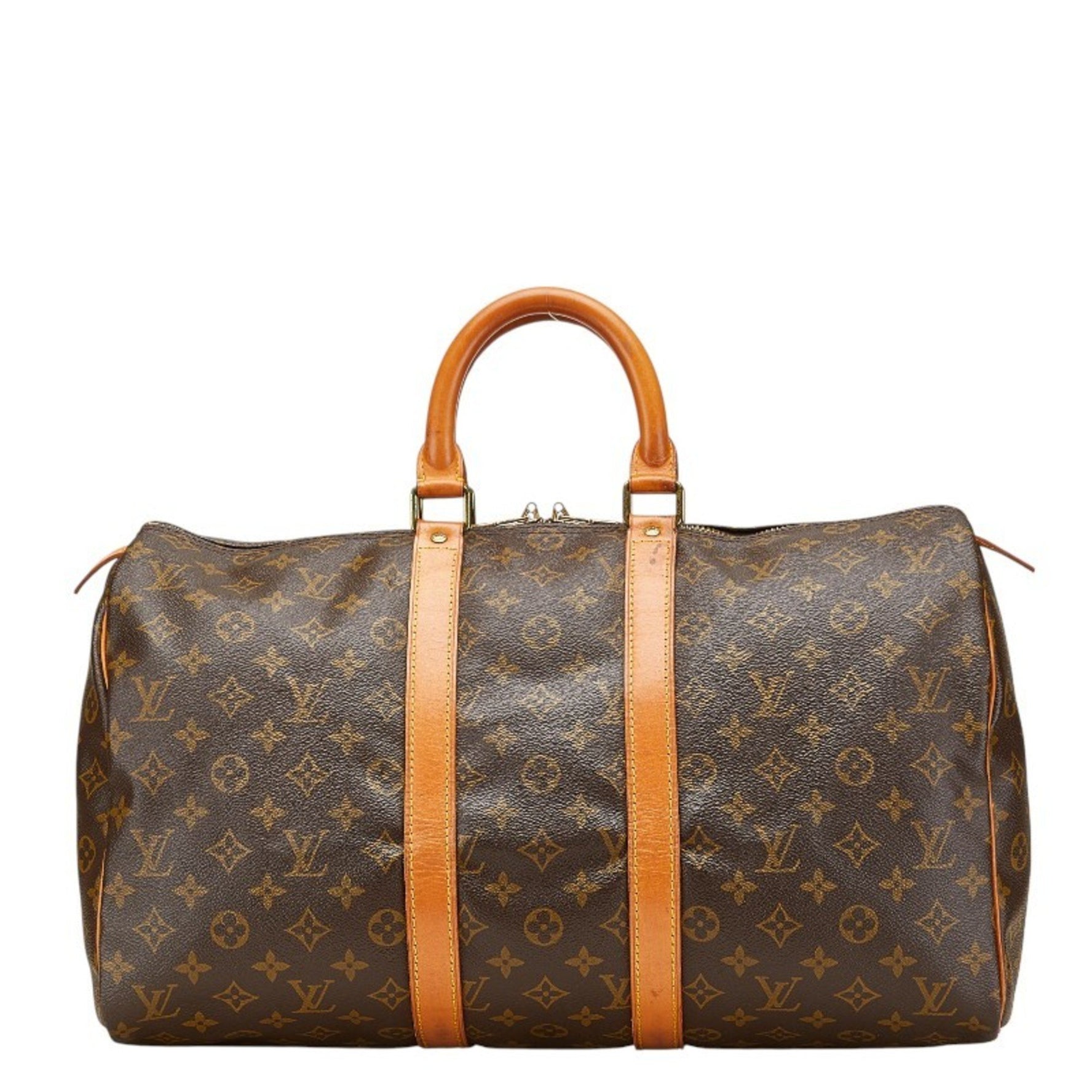 Louis Vuitton Monogram Keepall Bandouliere 45 Boston Bag, Travel PVC Leather