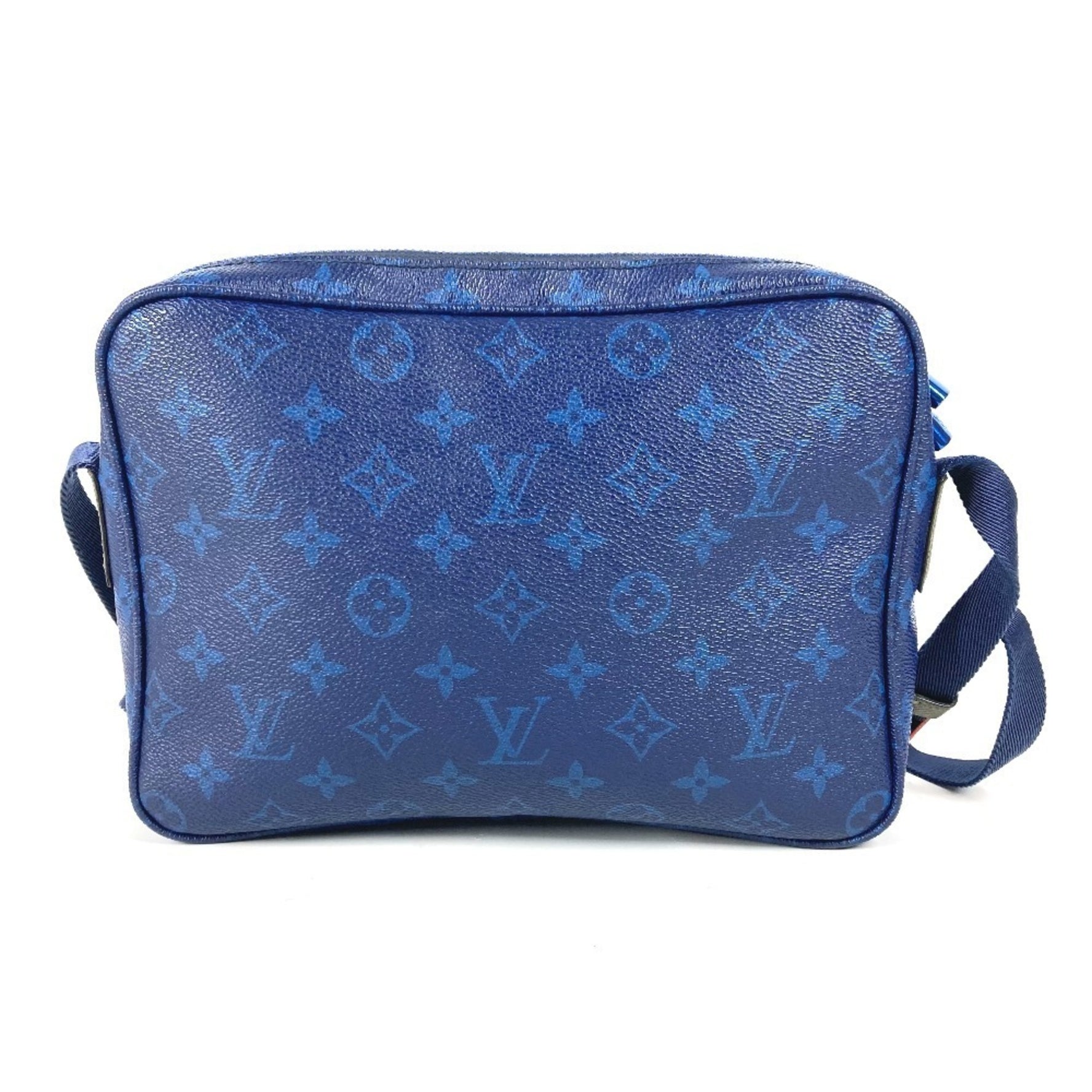Louis Vuitton Monogram Pacific Messenger PM Bag, Crossbody Shoulder Canvas, Men's, Blue