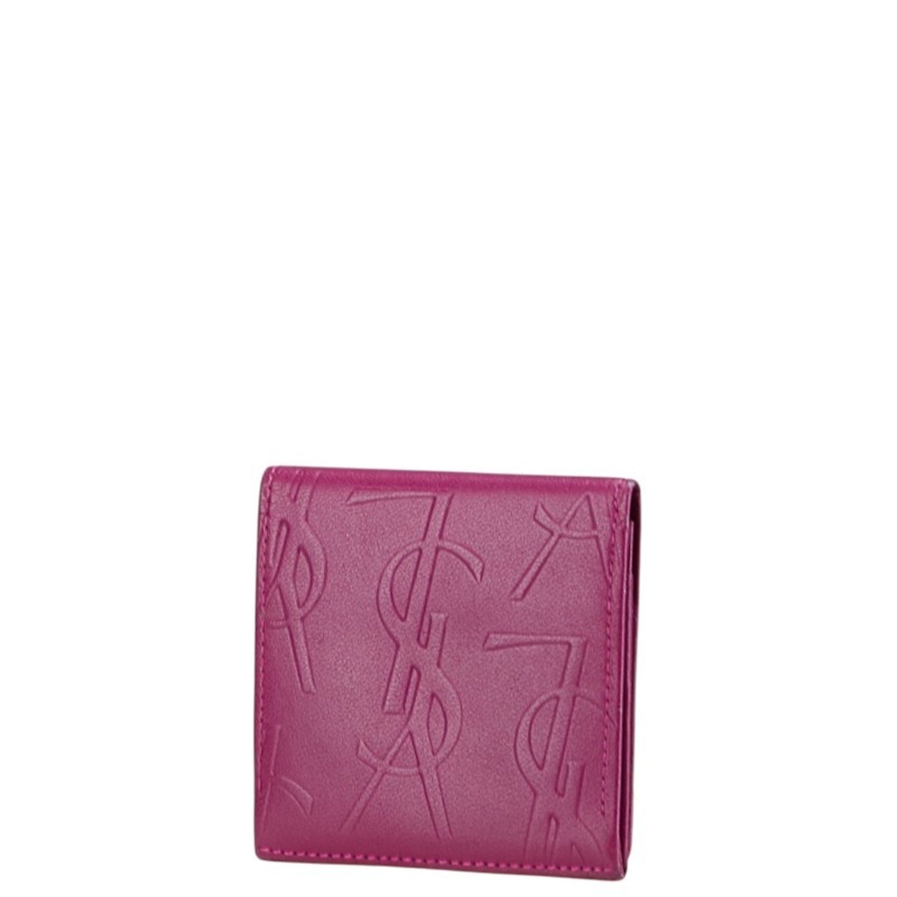 Saint Laurent YSL logo wallet/coin case, leather, SAINT LAURENT