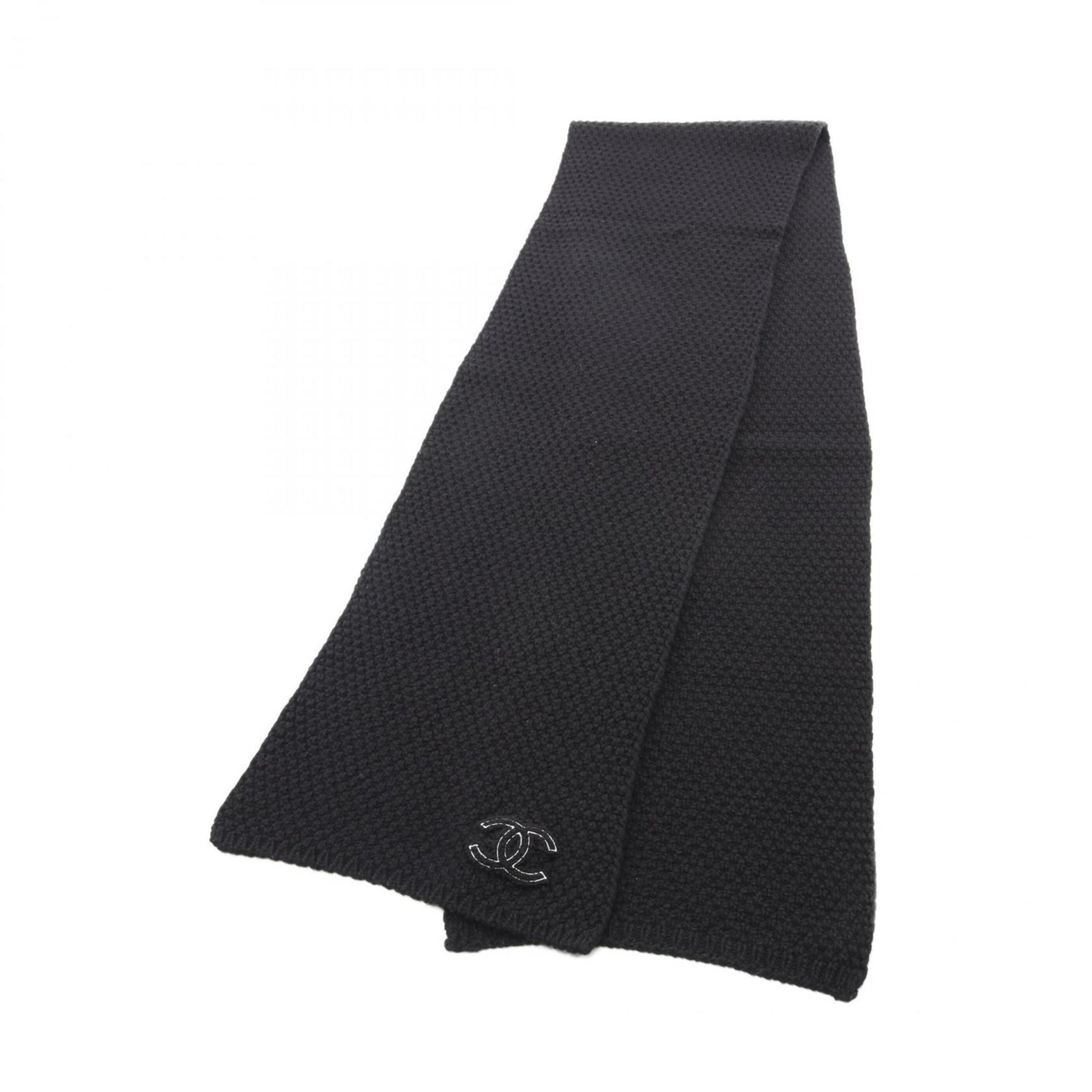 CHANEL Coco Mark Cashmere Scarf