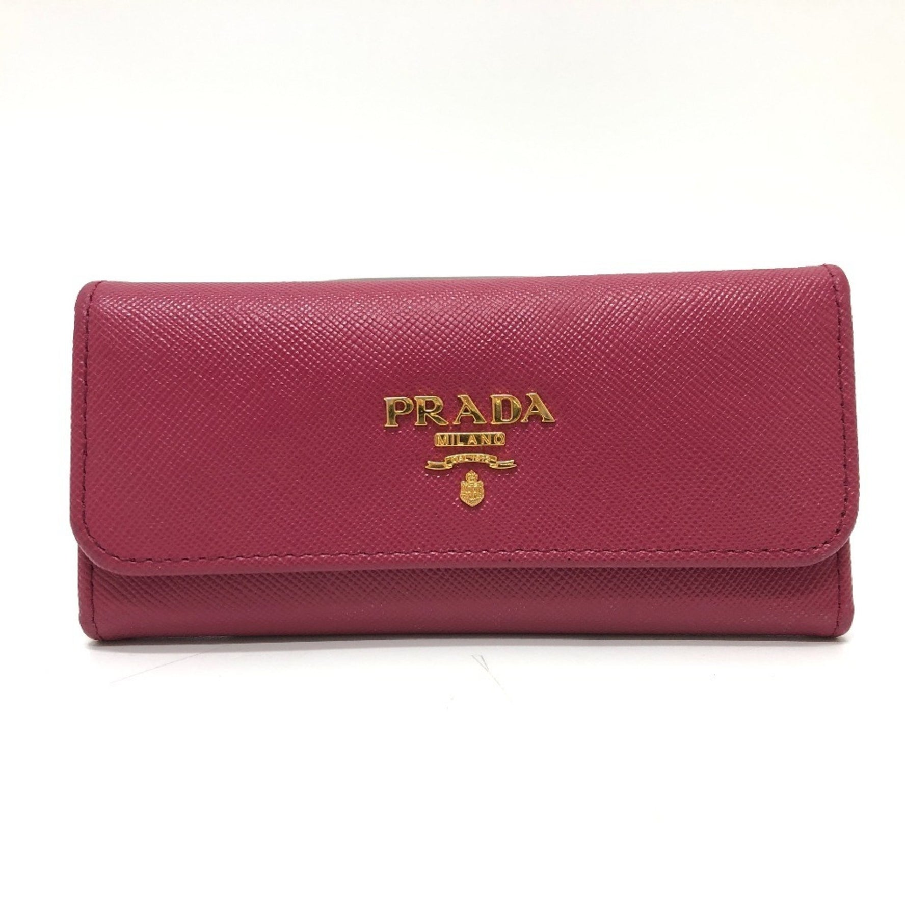 PRADA key case in Saffiano leather
