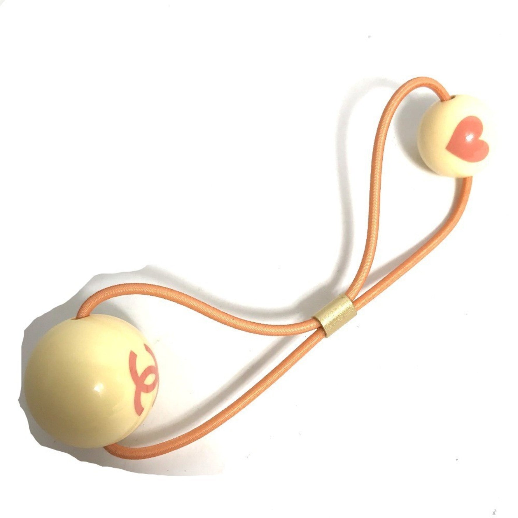 CHANEL Heart Hair Accessory, Plastic Tie