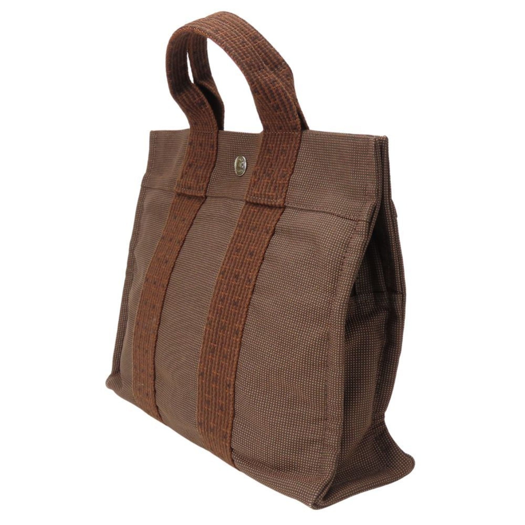 Hermes handbag tote PM Air Line old metal fittings canvas men's her line pm