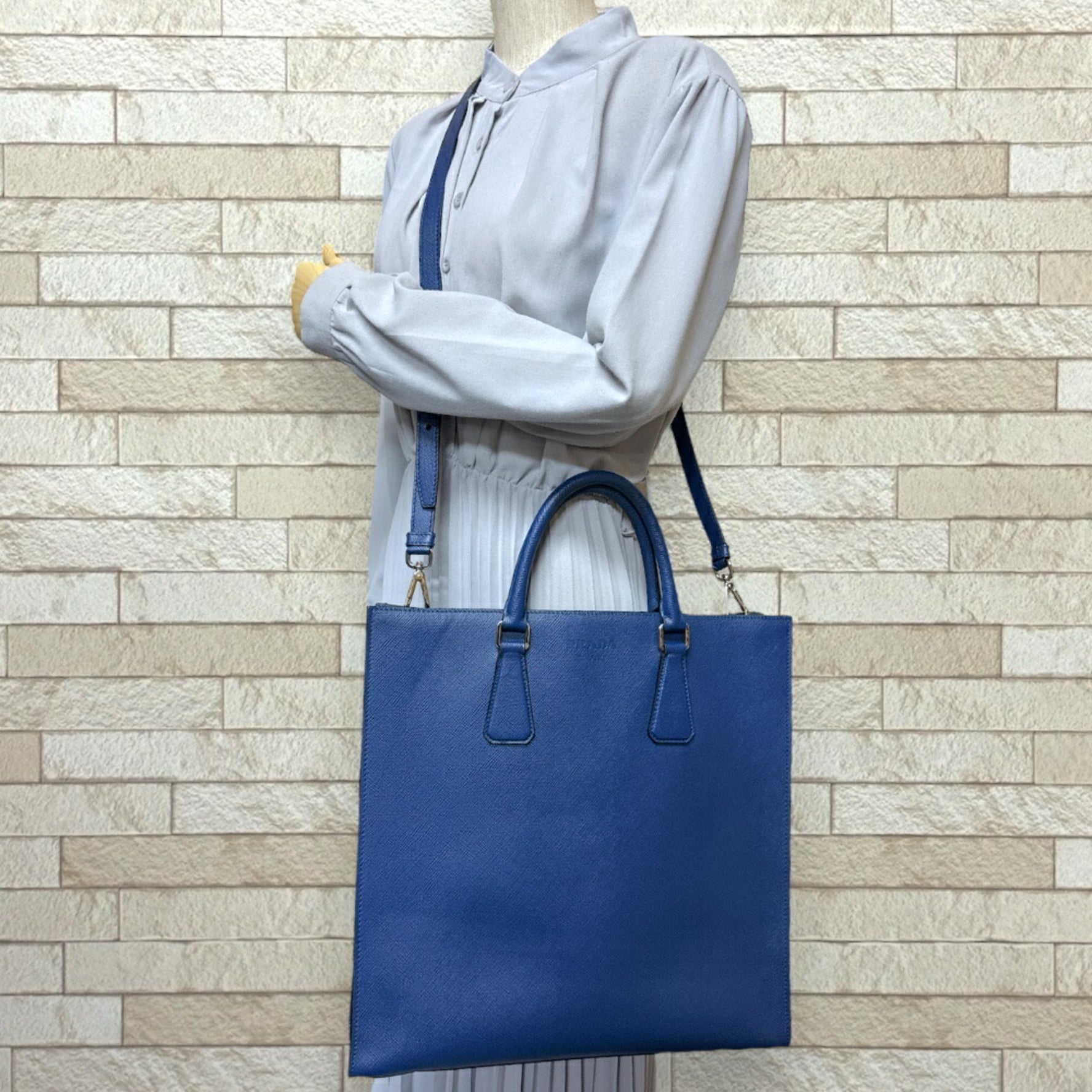 Prada Shoulder Bag Leather Men's
