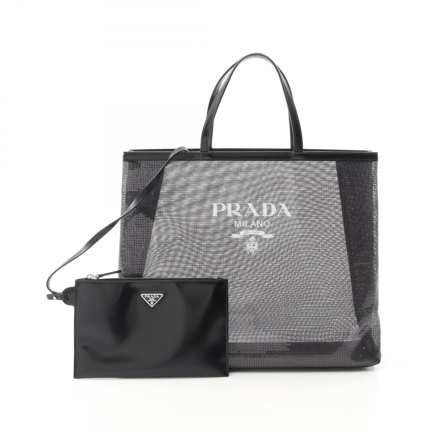 Prada Tote Bag, Leather with Sequins