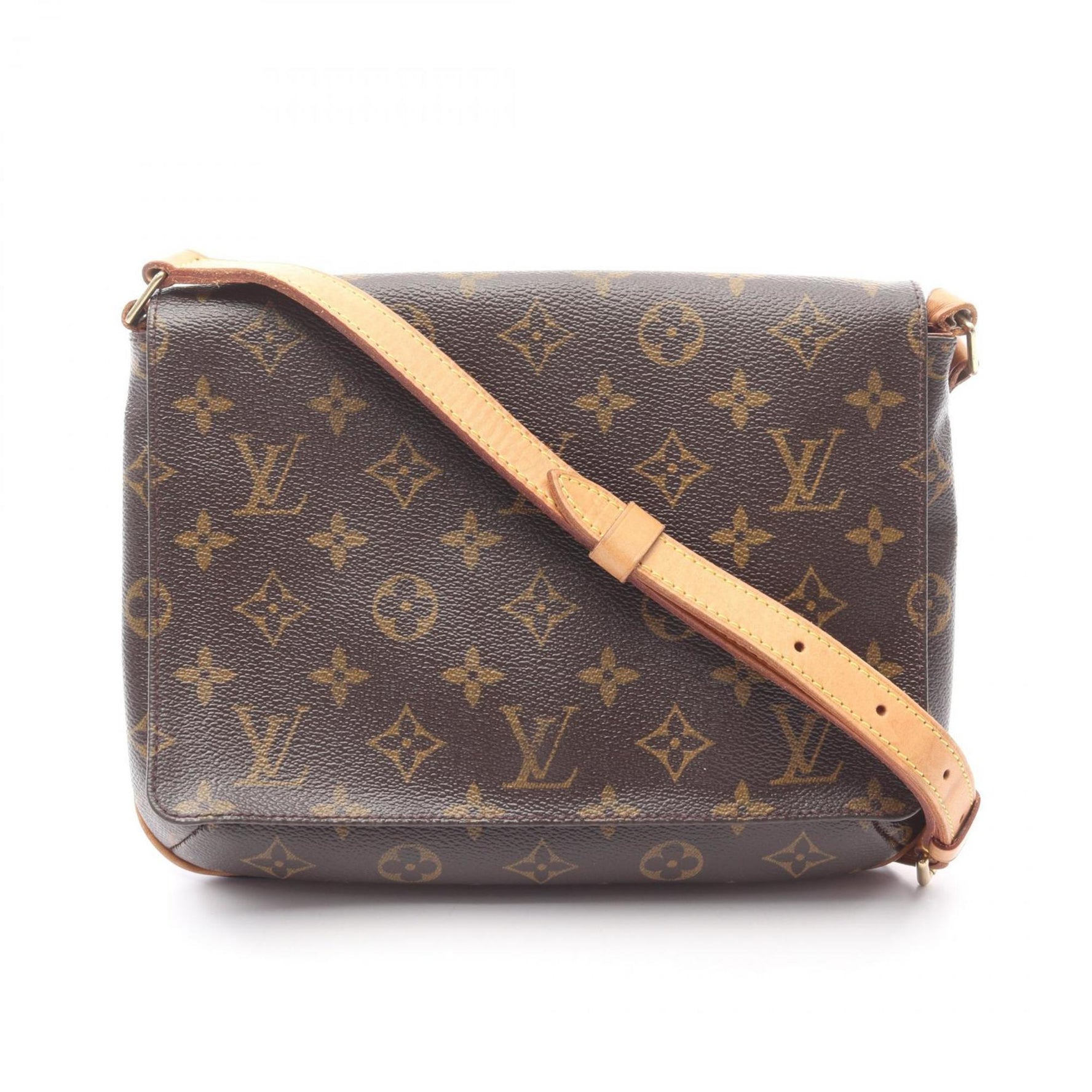 Louis Vuitton Musette Tango Long Strap Shoulder Bag in Coated Canvas and Leather with Monogram Design