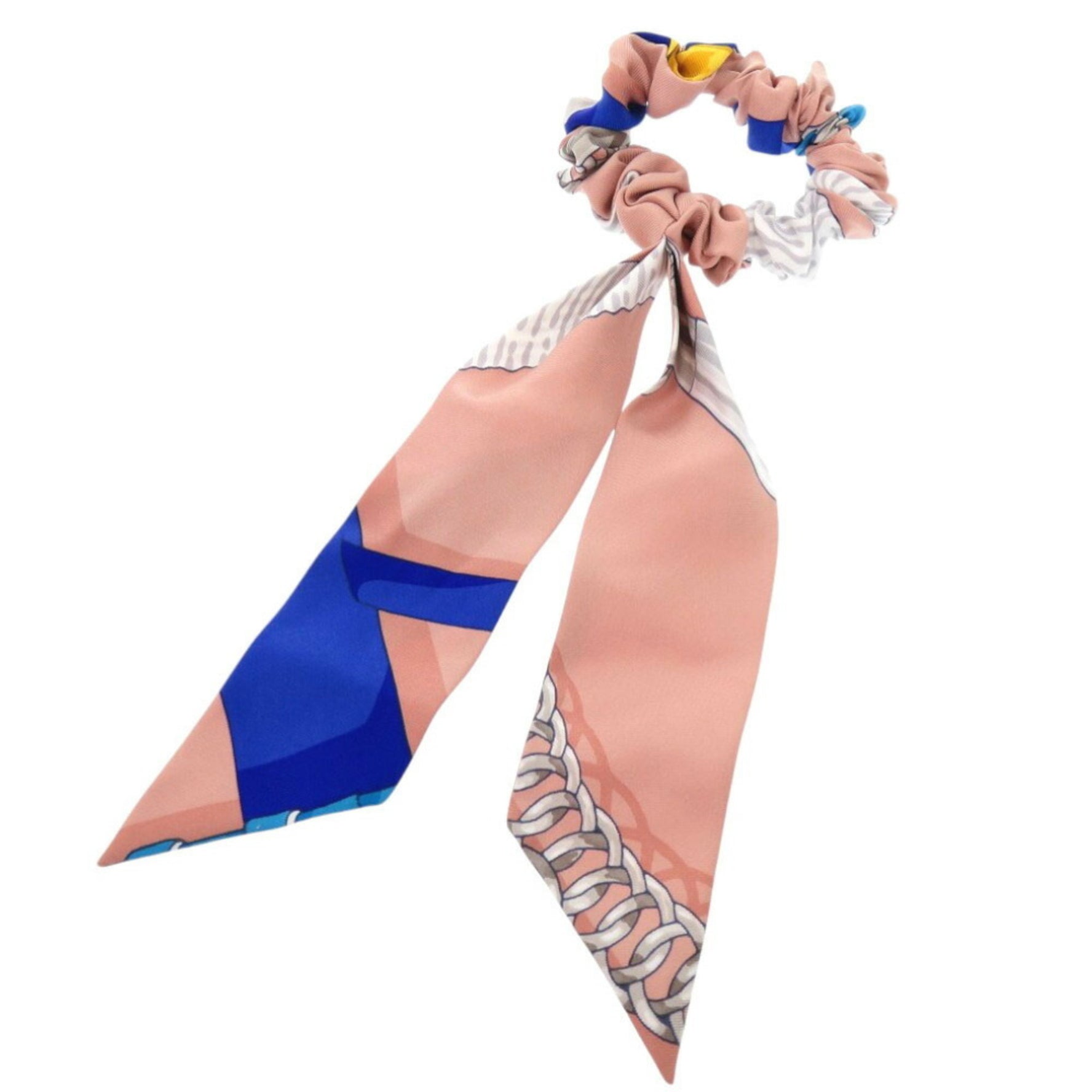 Hermes Bella Silk Scrunchie Multicolor