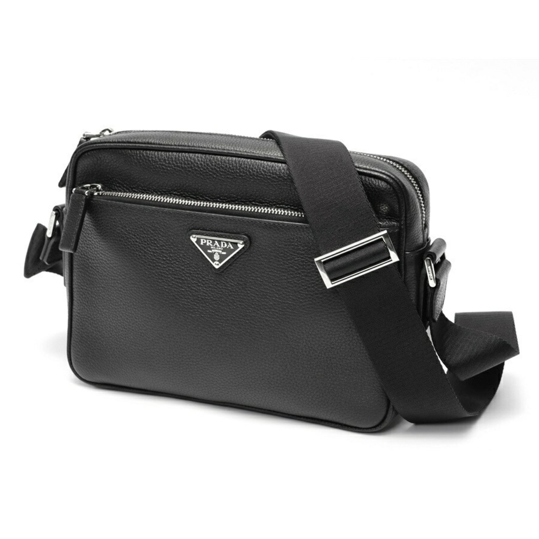 PRADA Shoulder Bag Camera Vitello Dino Leather