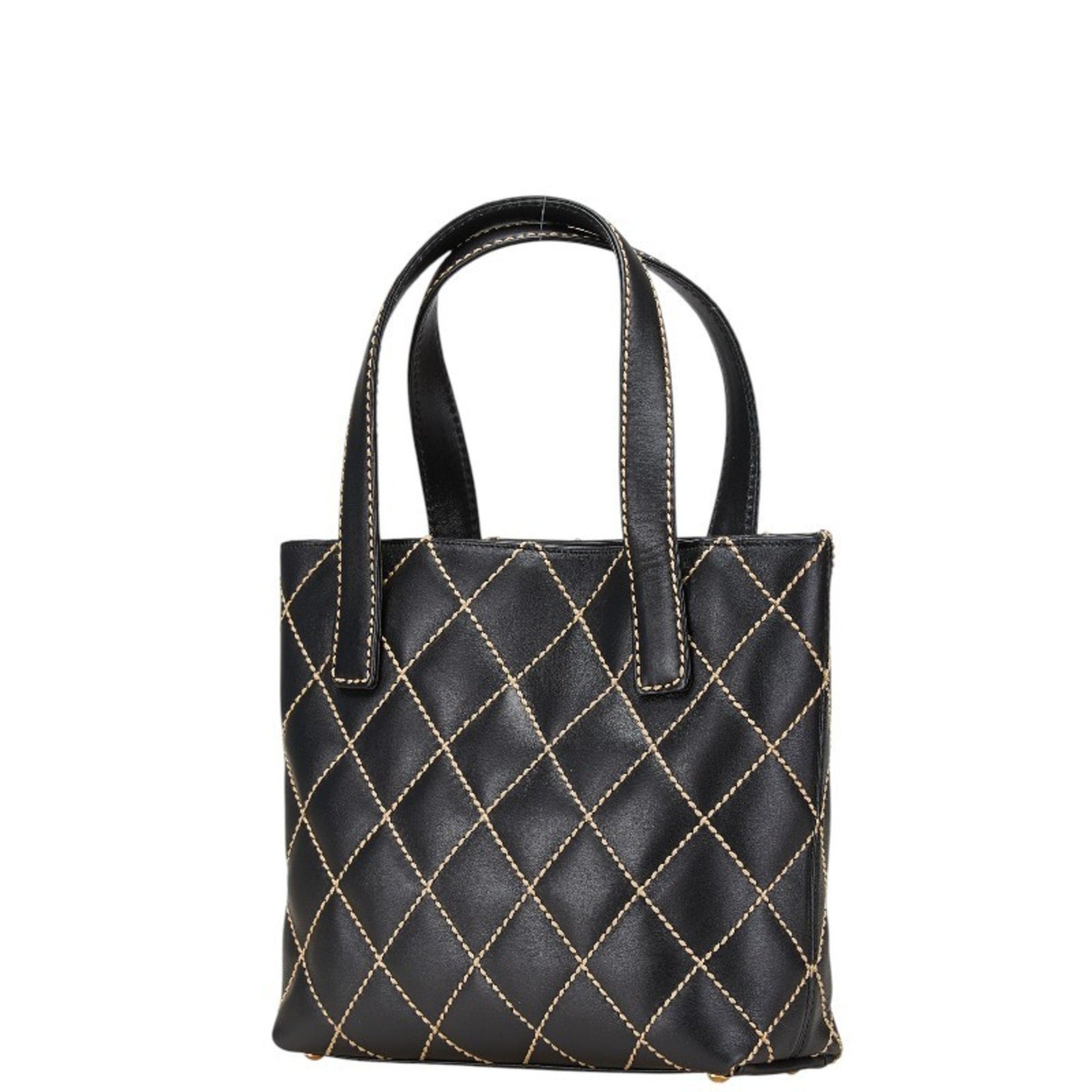 CHANEL Wild Stitch Coco Mark Tote Bag in Lambskin