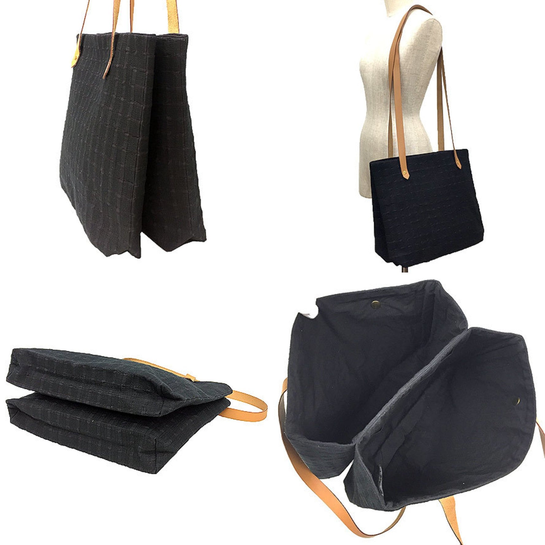 HERMES Amedaba Cabas de Poche Tote Bag Shoulder