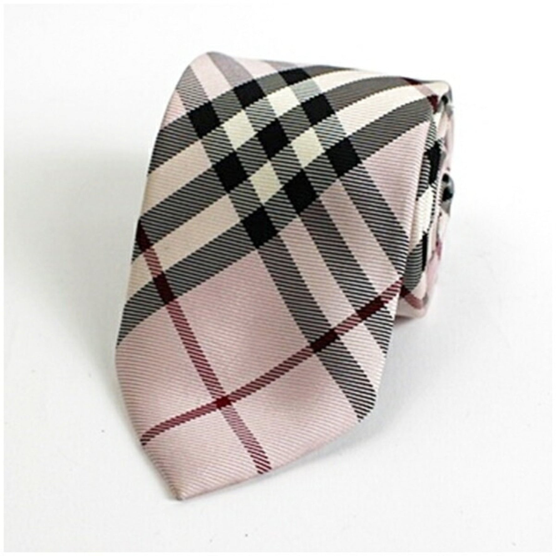 Burberry Black Label Silk Tie Check BLACK LABEL