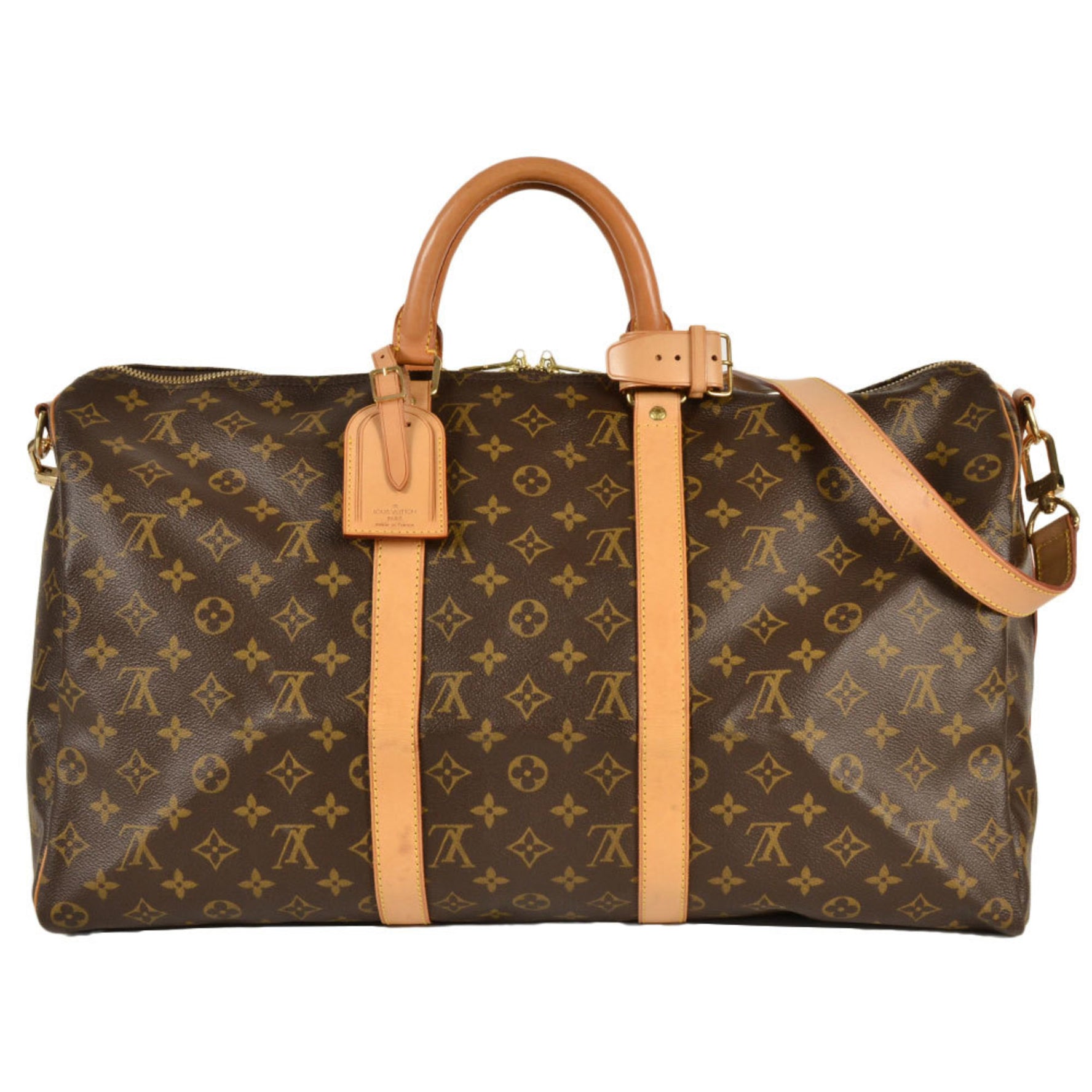 Louis Vuitton Keepall 55 Boston Bag Canvas